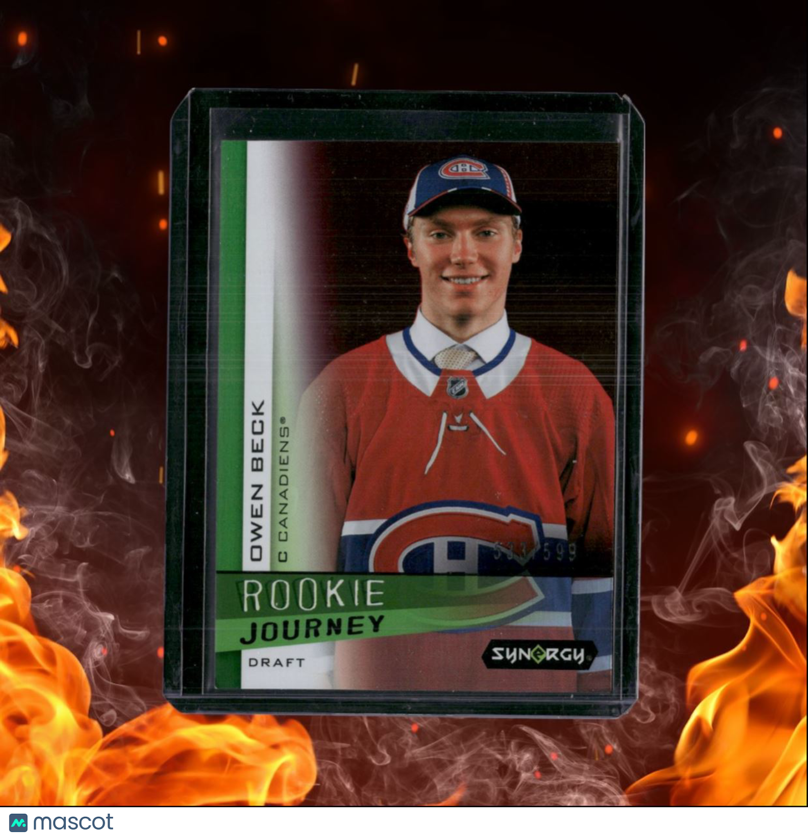 2023-24 Upper Deck Synergy Owen Beck Journey Draft Rookie 533/599 #RJ-10