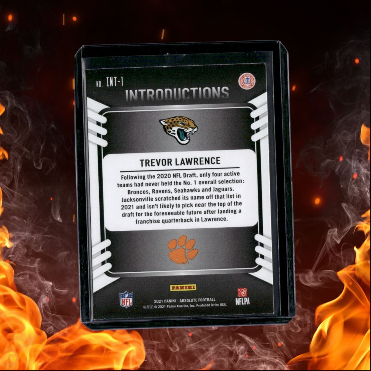 2021 Panini Absolute Trevor Lawrence Introductions Rookie #INT-1