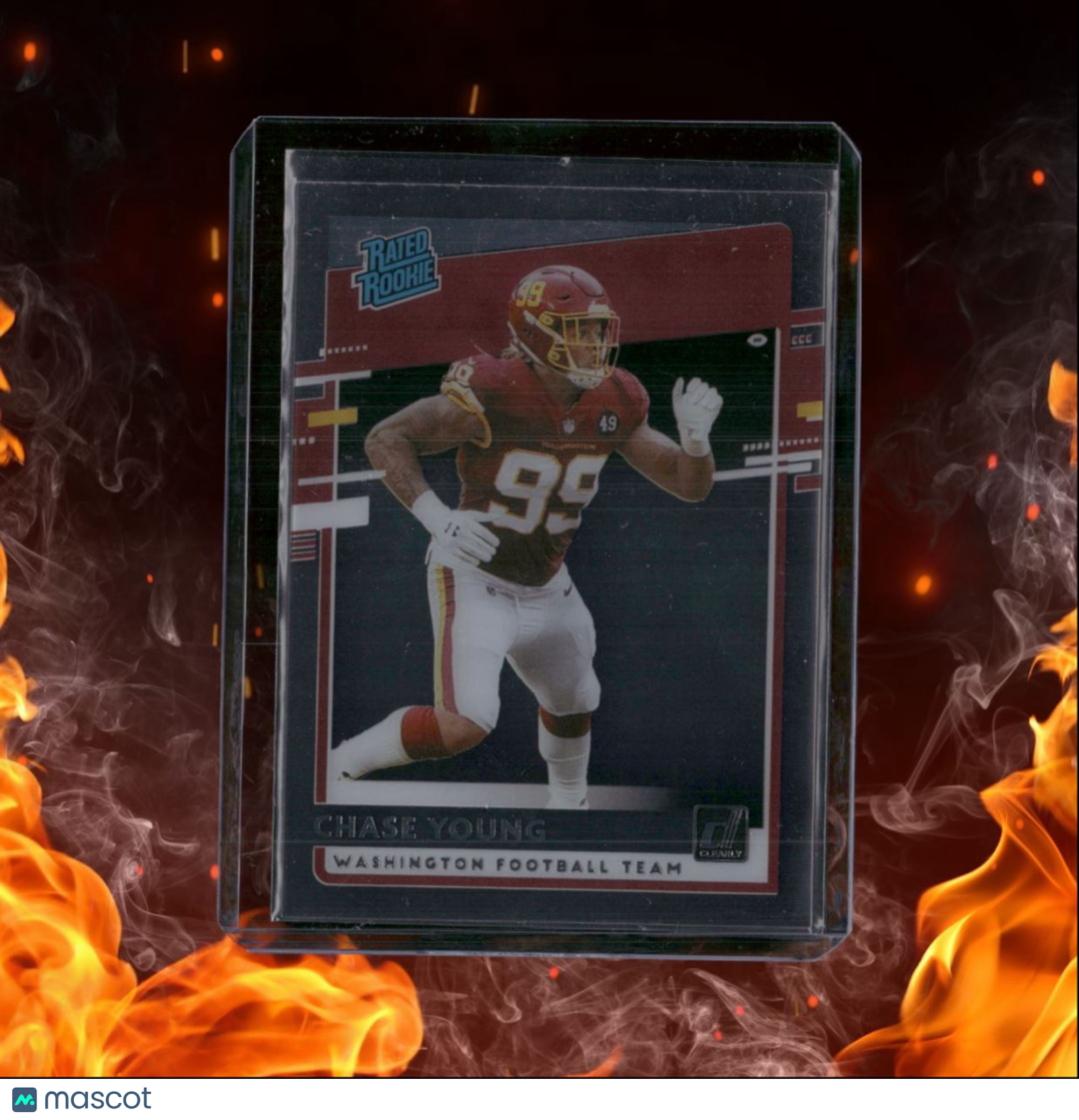 2020 Panini Chronicles Chase Young Clearly Donruss Rated Rookie #RR-CY