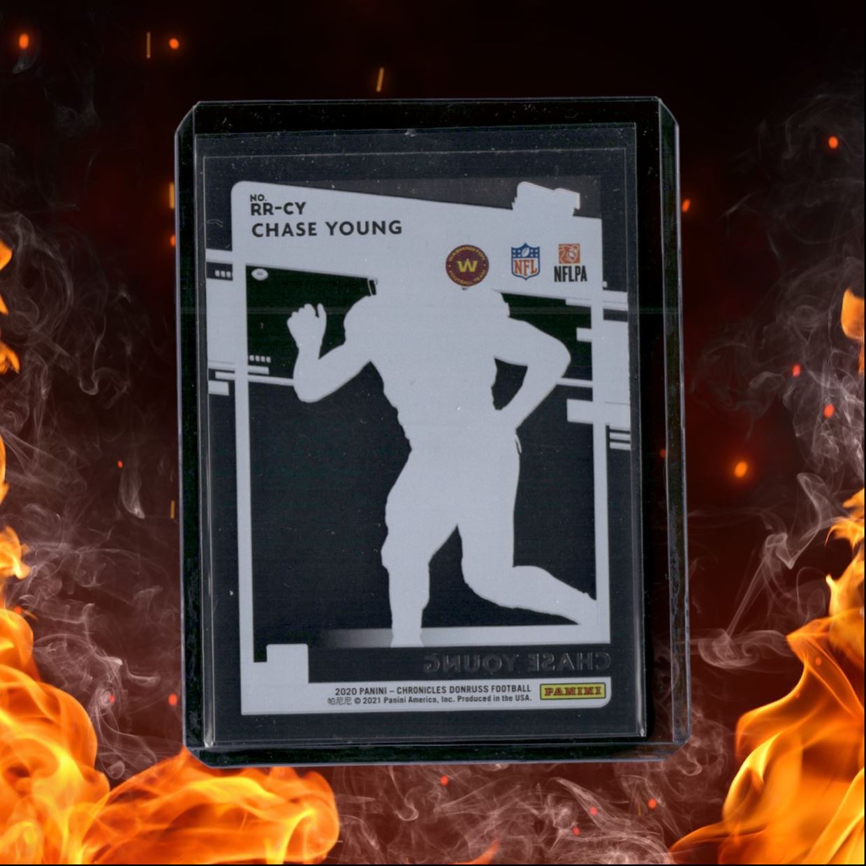 2020 Panini Chronicles Chase Young Clearly Donruss Rated Rookie #RR-CY