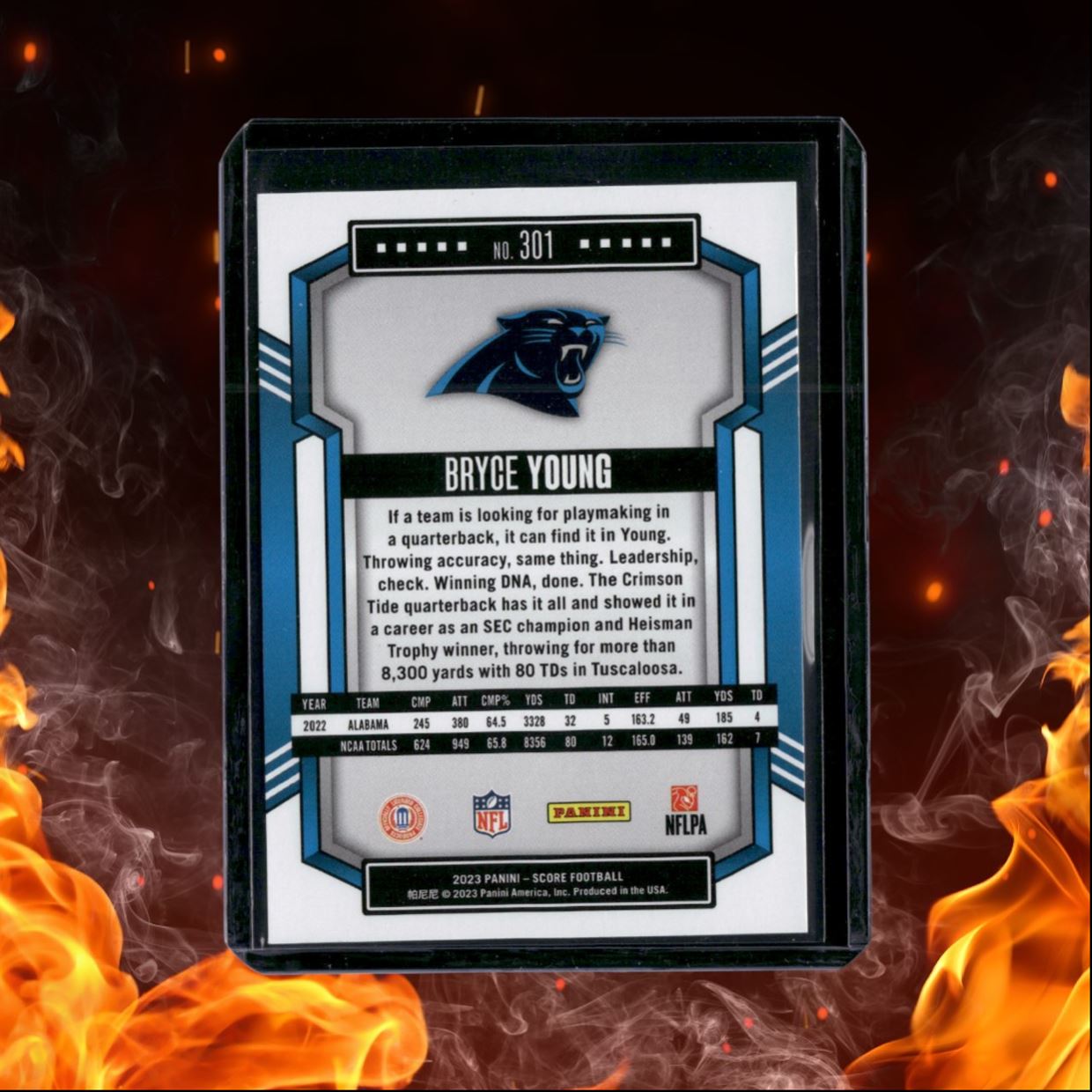 2023 Panini Score Bryce Young Rookie #301