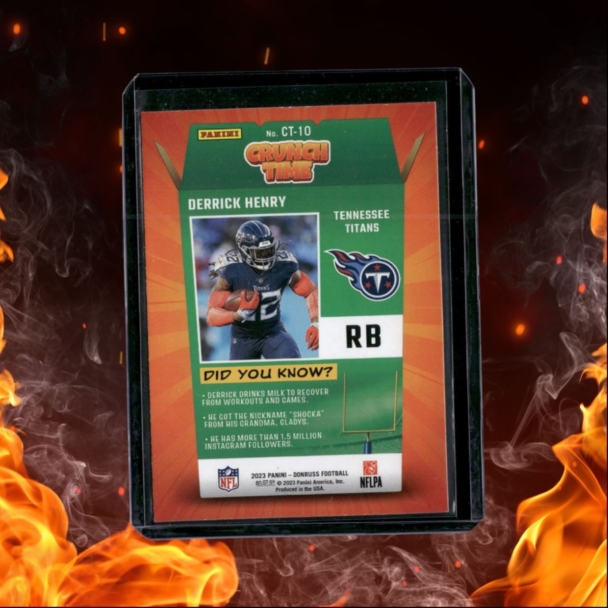 2023 Panini Donruss Derrick Henry Crunch Time Gold #CT-10