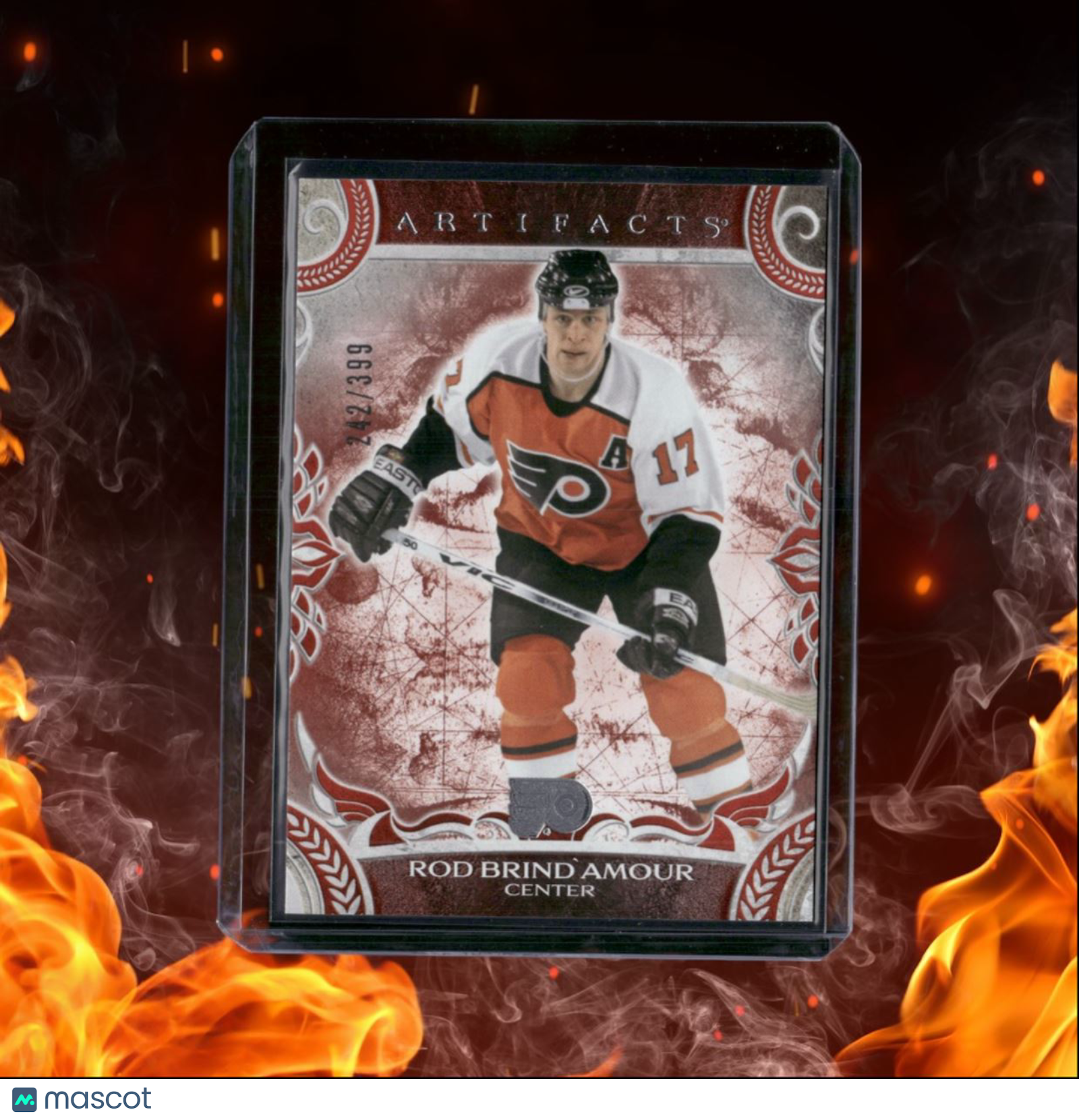 2024-25 Upper Deck Artifacts Rod Brind`Amour Ruby Red 242/399 #159
