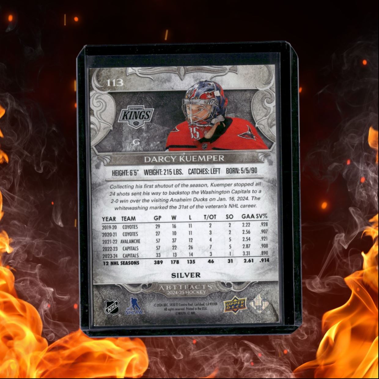 2024-25 Upper Deck Artifacts Darcy Kuemper 615/699 #113