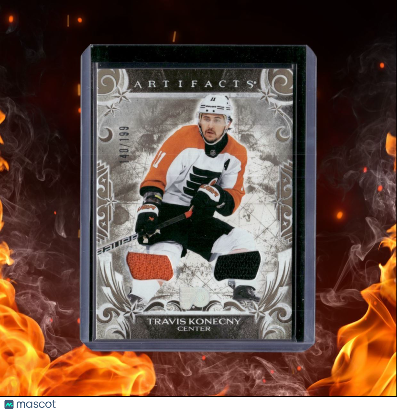 2024-25 Upper Deck Artifacts Travis Konecny Jersey Material Gold 140/199 #145