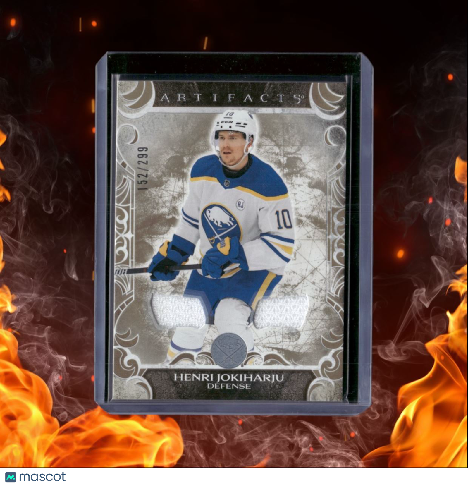 2024-25 Upper Deck Artifacts Henri Jokiharju Jersey Material Gold 152/299 #60