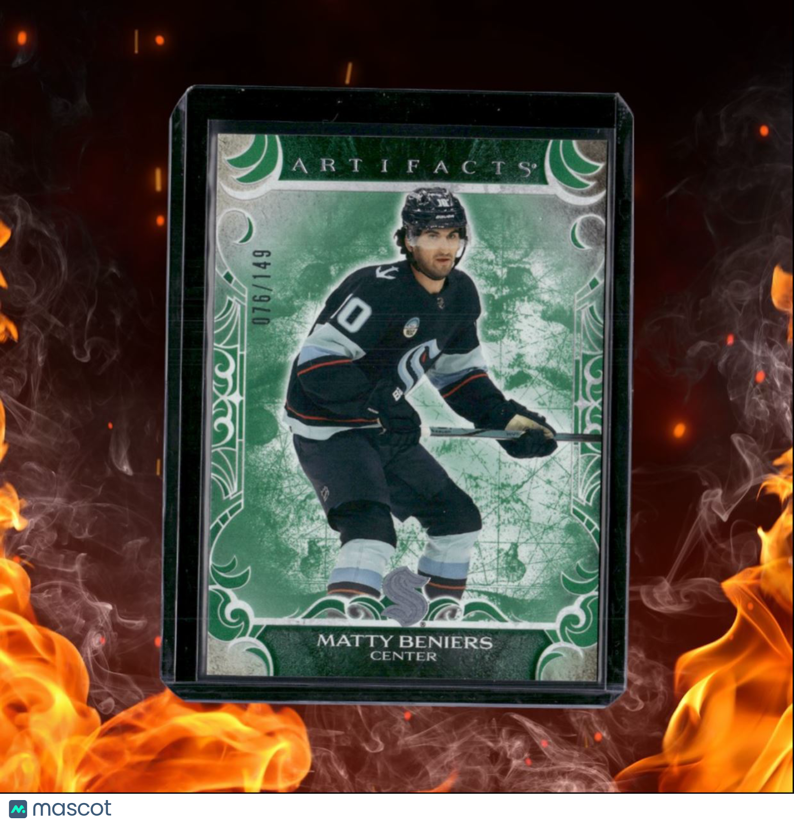 2024-25 Upper Deck Artifacts Matty Beniers Emerald Green 076/149 #22