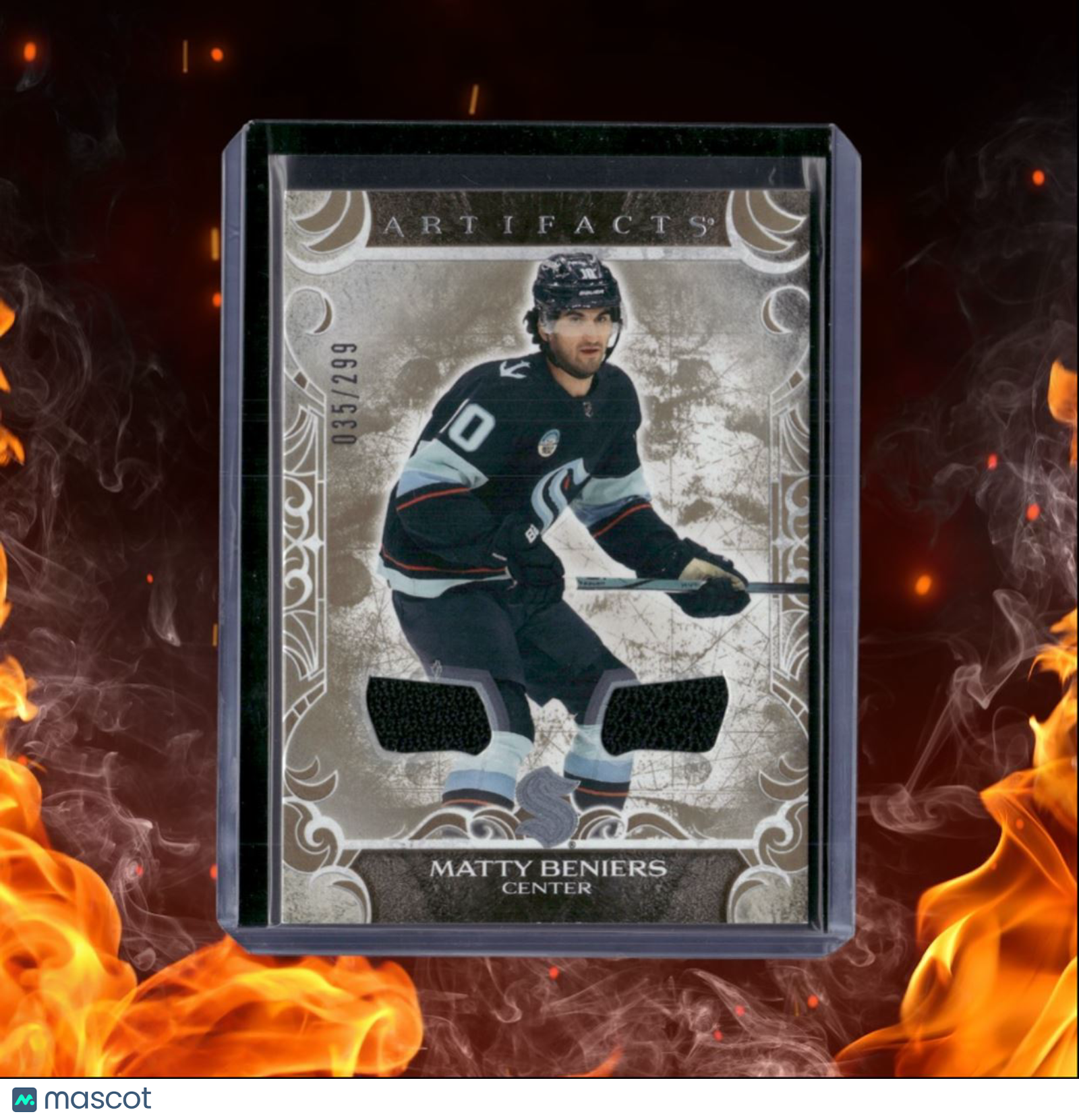 2024-25 Upper Deck Artifacts Matty Beniers Jersey Material Gold 035/299 #22