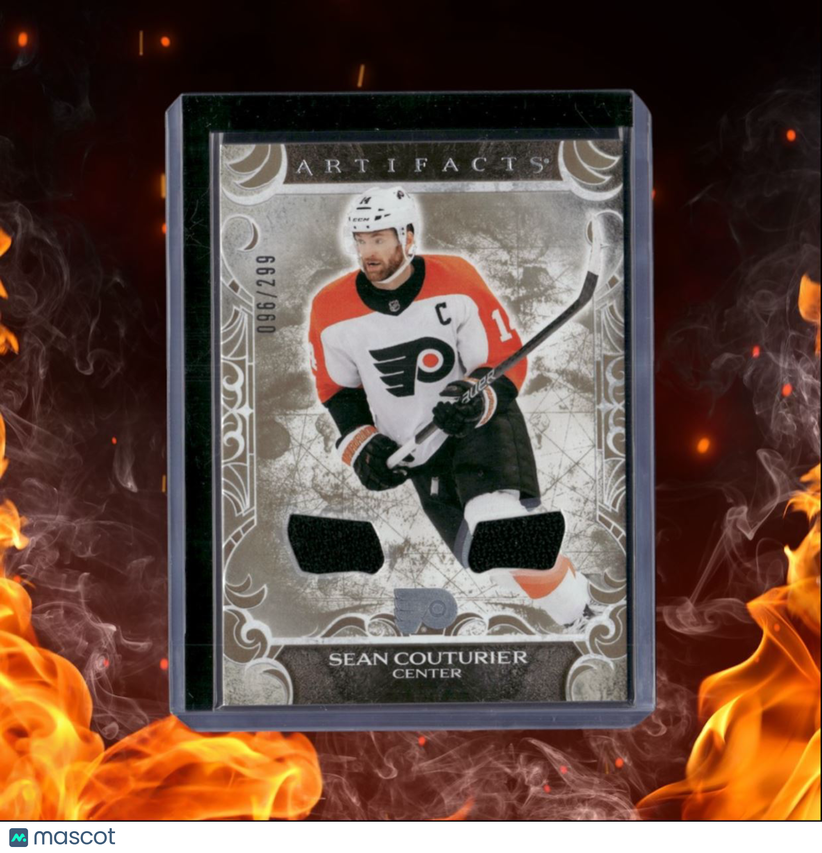 2024-25 Upper Deck Artifacts Sean Couturier Jersey Material Gold 096/299 #65