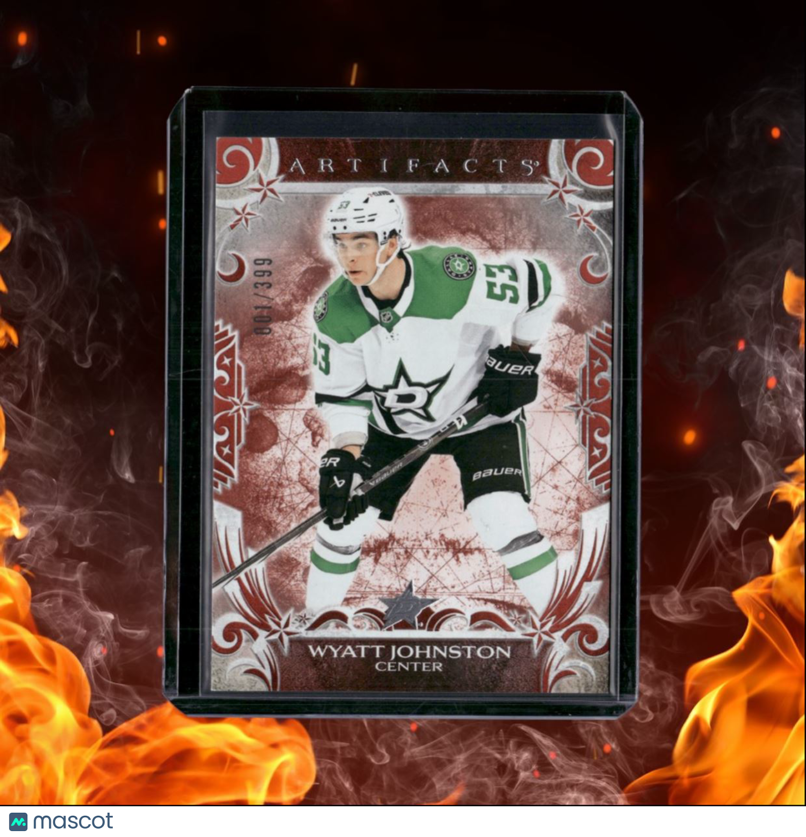 2024-25 Upper Deck Artifacts Wyatt Johnston Ruby Red 1st Print 001/399 #125