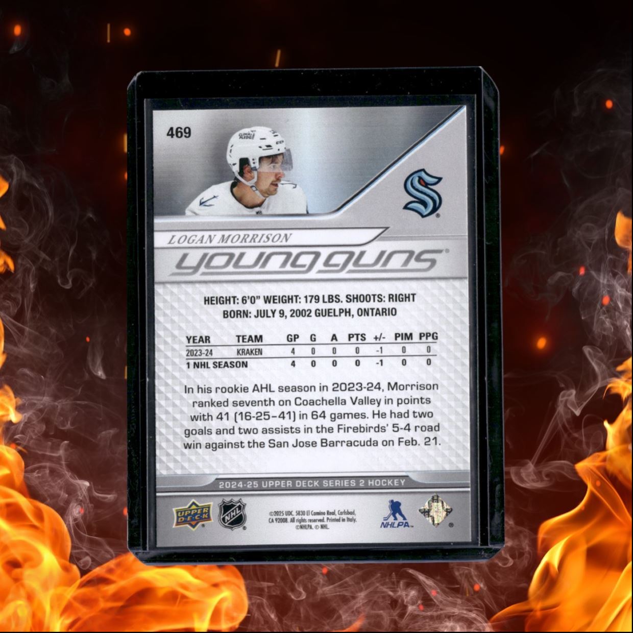 2024-25 Upper Deck Logan Morrison Young Guns (A) Rookie #469