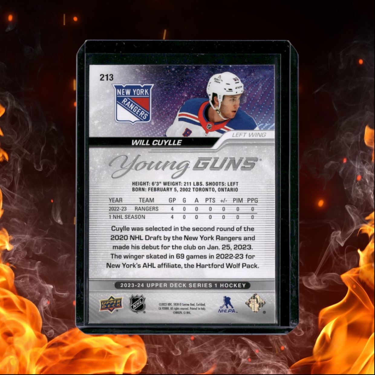 2023-24 Upper Deck Will Cuylle Young Guns (A) Rookie #213
