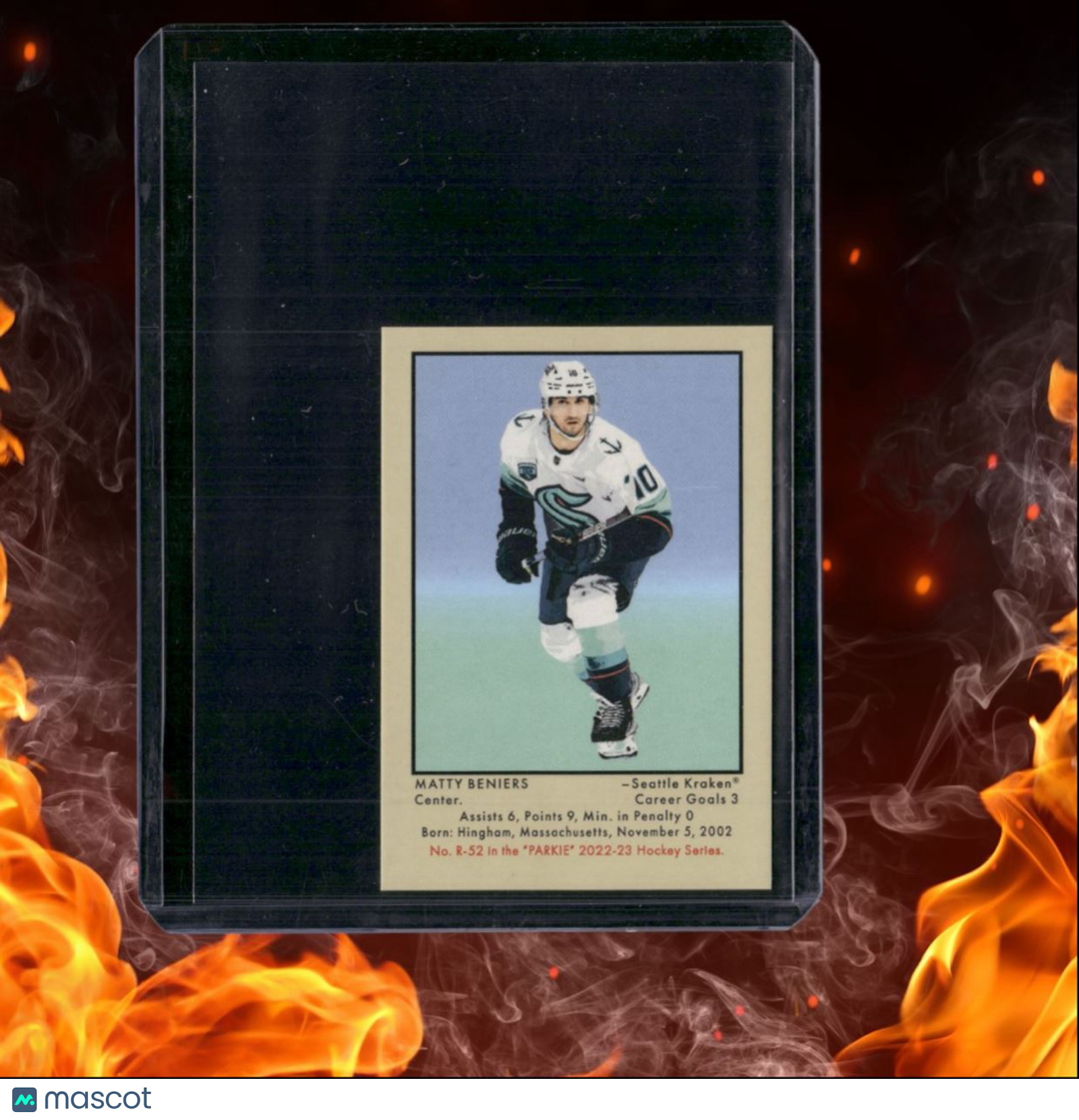 2022-23 Upper Deck Parkhurst Goodwin Champions Matty Beniers Parkie Mini SP