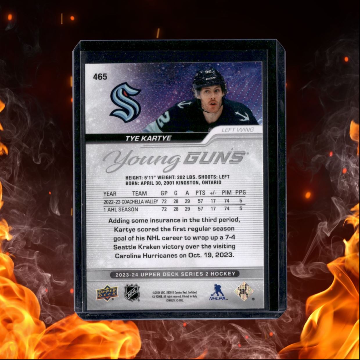 2023-24 Upper Deck Tye Kartye Young Guns (A) Rookie #465