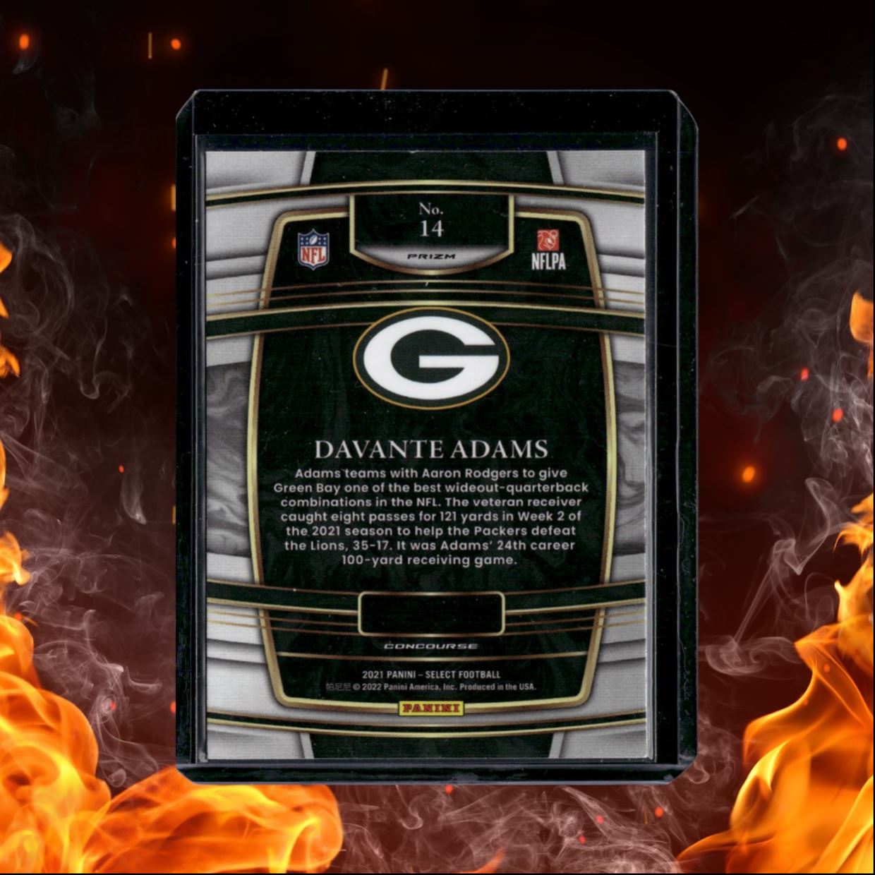 2021 Panini Select Davante Adams Silver Prizm #14