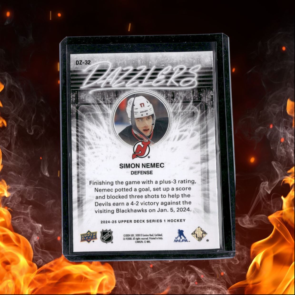 2024-25 Upper Deck Simon Nemec Dazzlers Pink SP #DZ-32