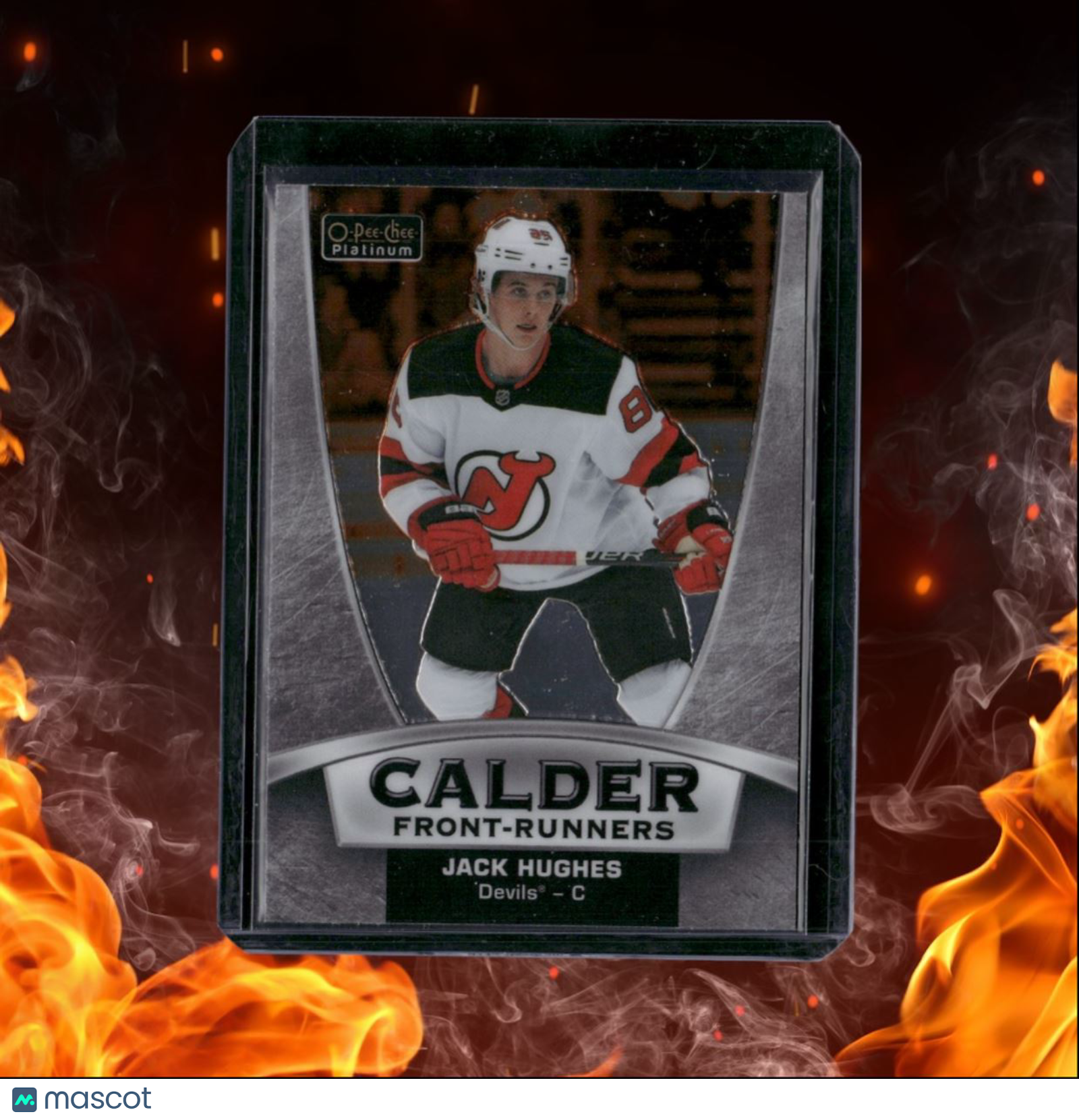 2019-20 O-Pee-Chee Platinum Jack Hughes Calder Front-Runners Rookie #CF-15