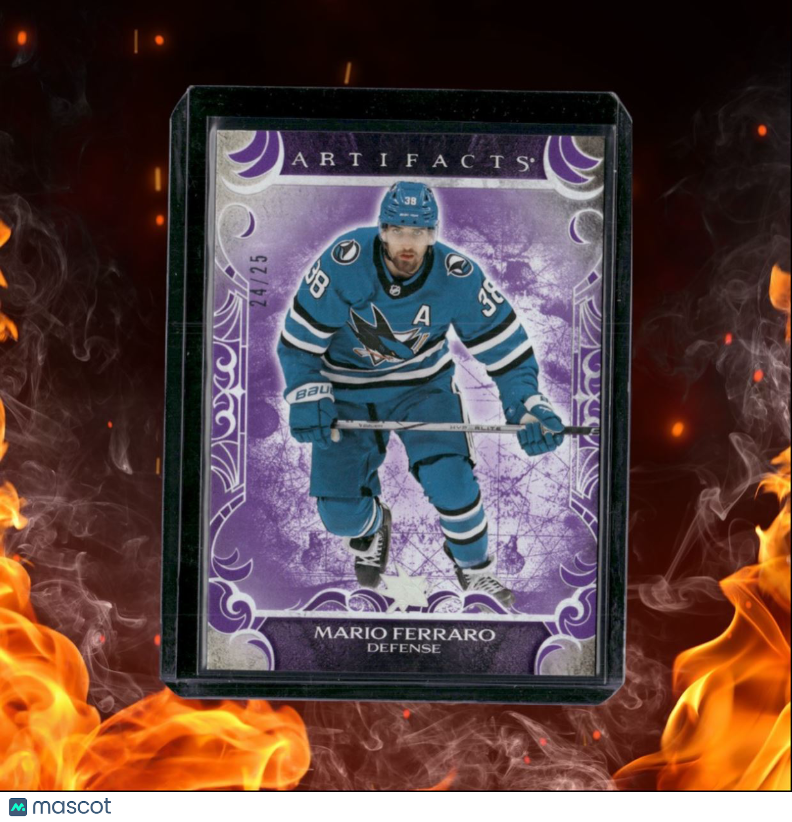 2024-25 Upper Deck Artifacts Mario Ferraro Purple 24/25 #11