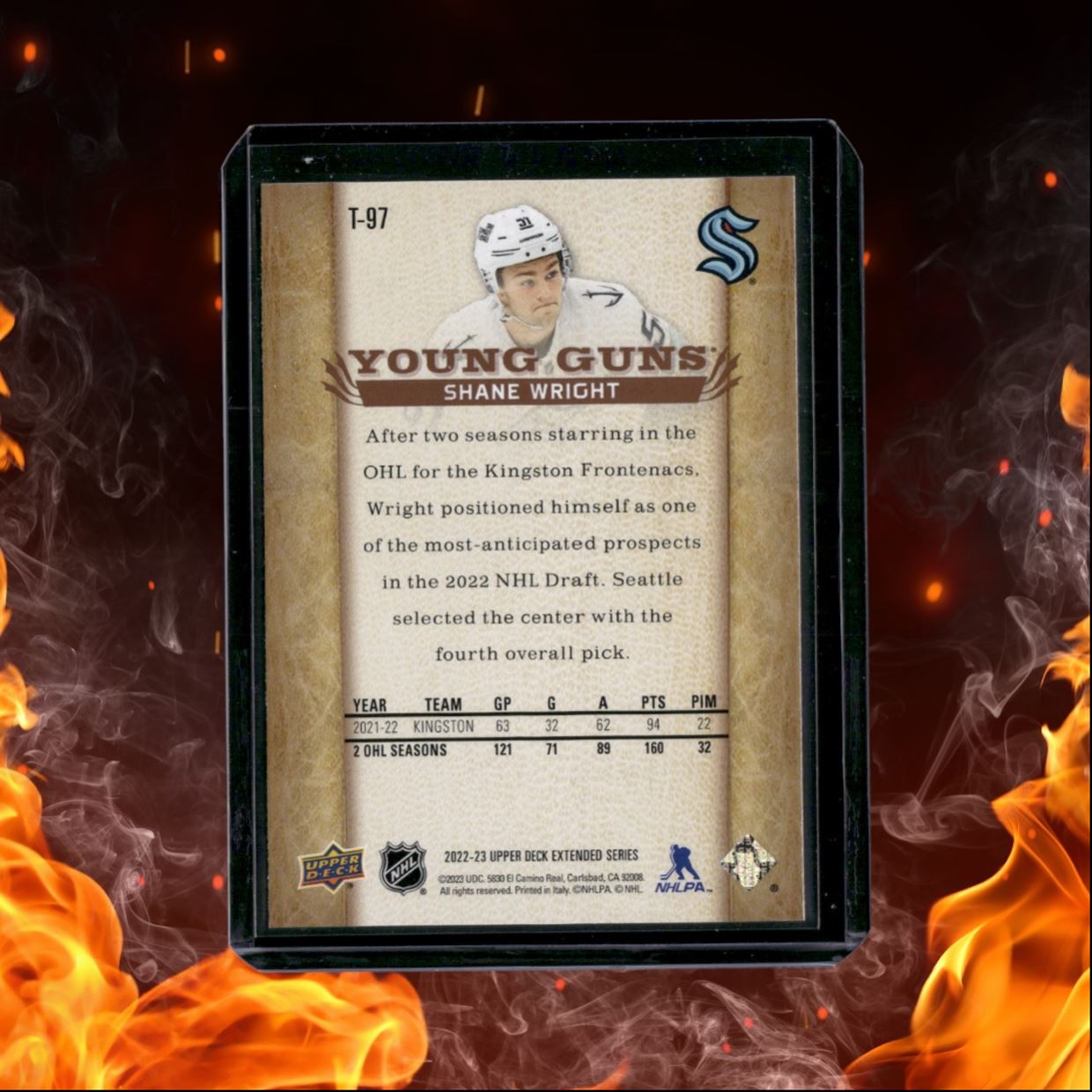 2022-23 Upper Deck Shane Wright 2007-08 Retro Young Guns Rookie #T-97