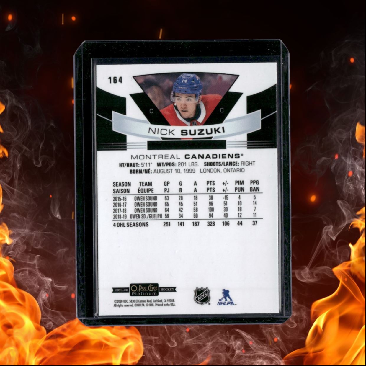 2019-20 O-Pee-Chee Platinum Nick Suzuki Marquee Rookie #164