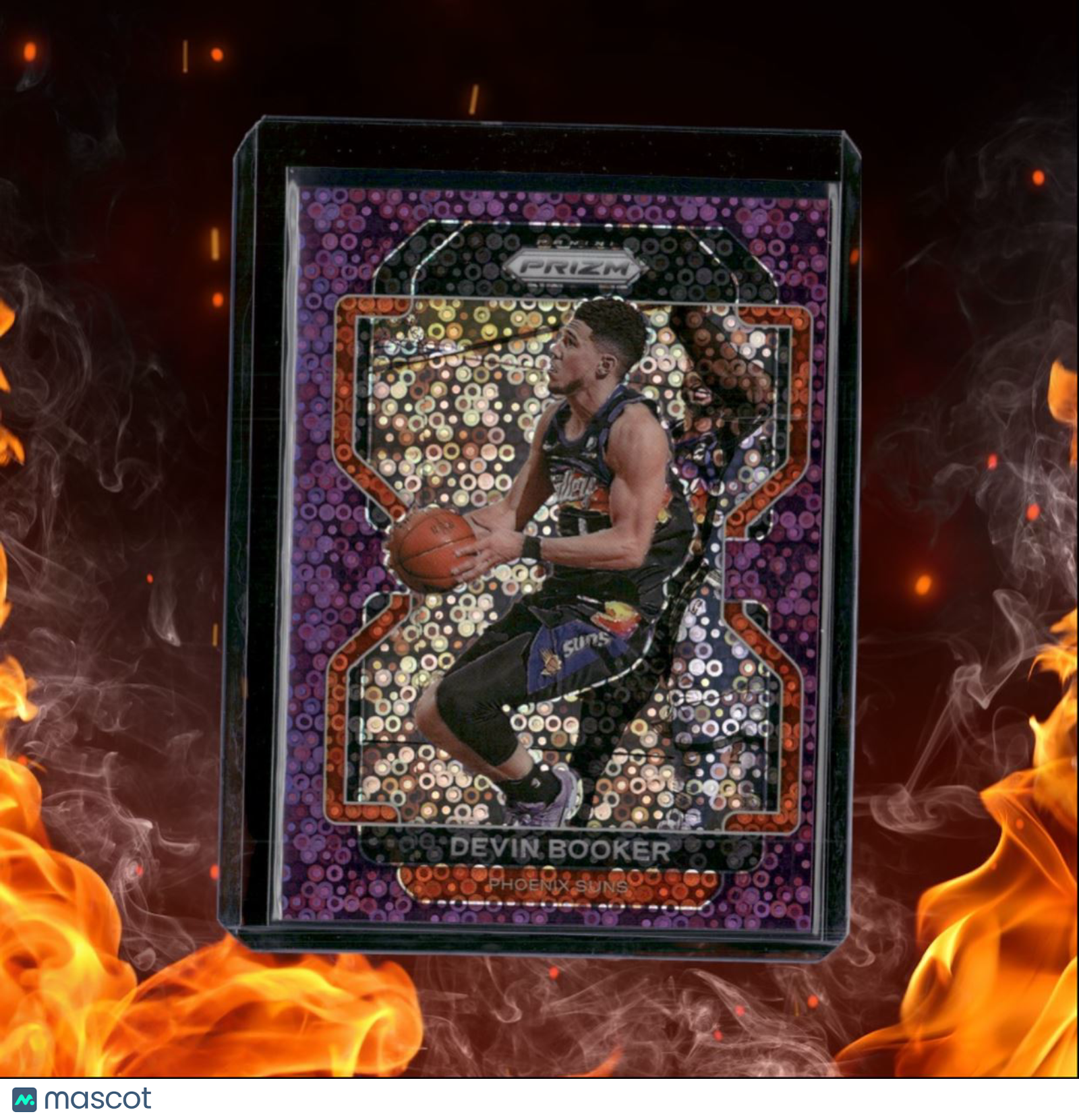 2021-22 Panini Prizm Devin Booker Purple Fast Break Disco Prizm 37/75 #203
