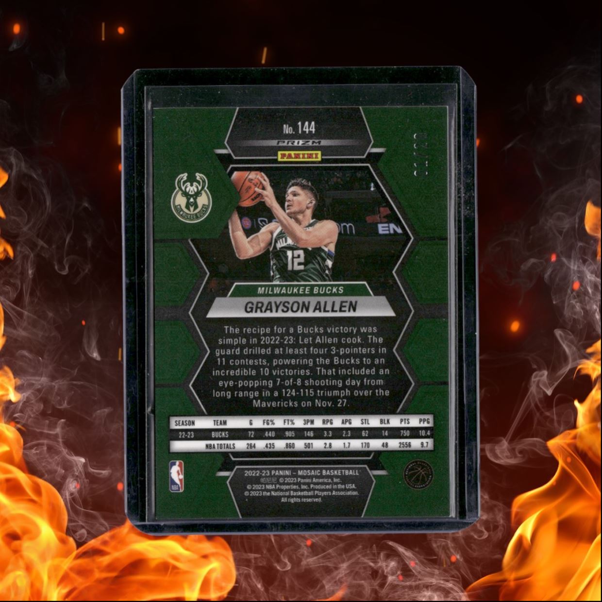 2022-23 Panini Mosaic Grayson Allen FOTL Pink Swirl Prizm 1st Print 01/20 #144