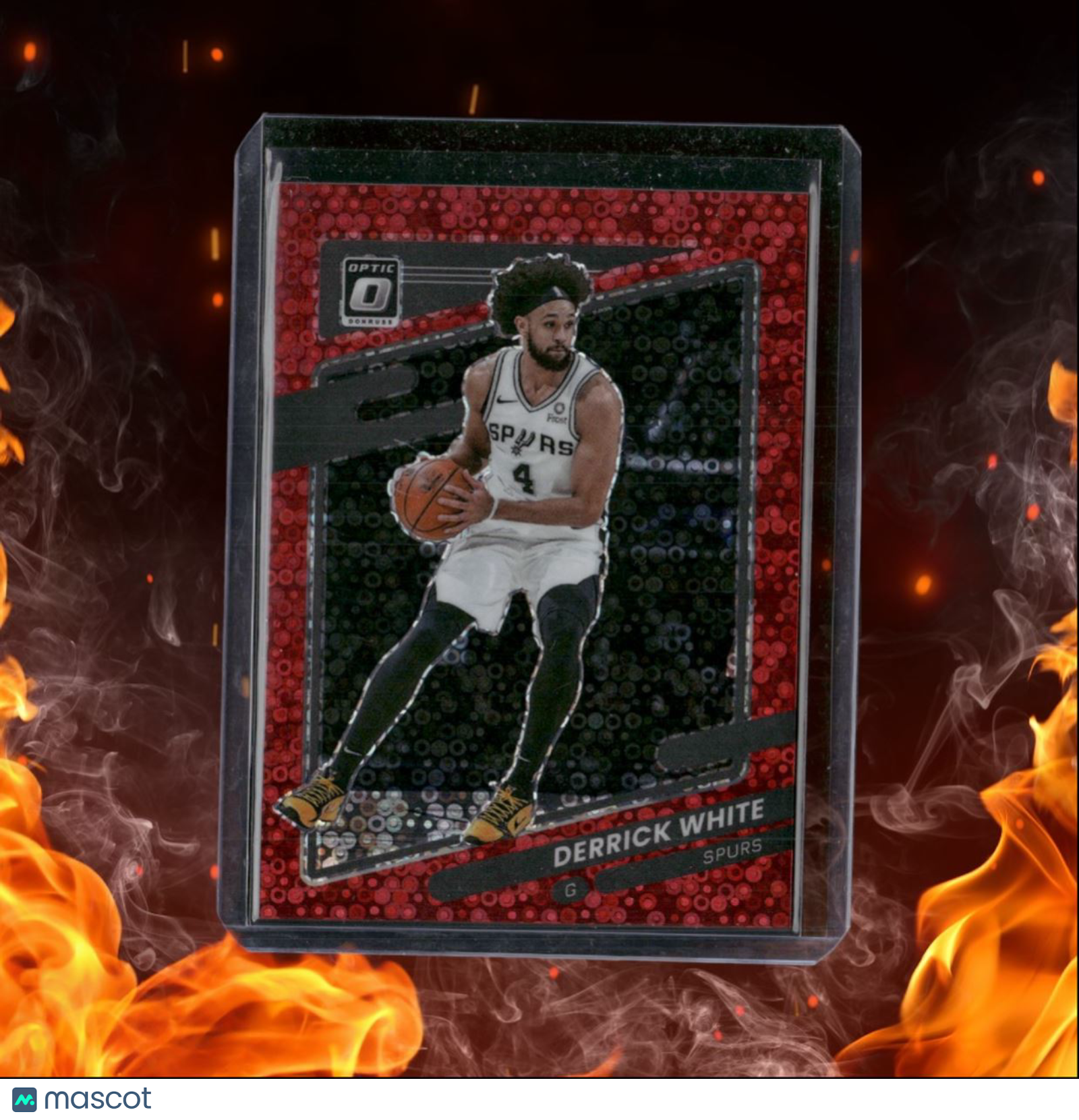 2021-22 Donruss Optic Derrick White Fast Break Red Prizm 81/85 #4