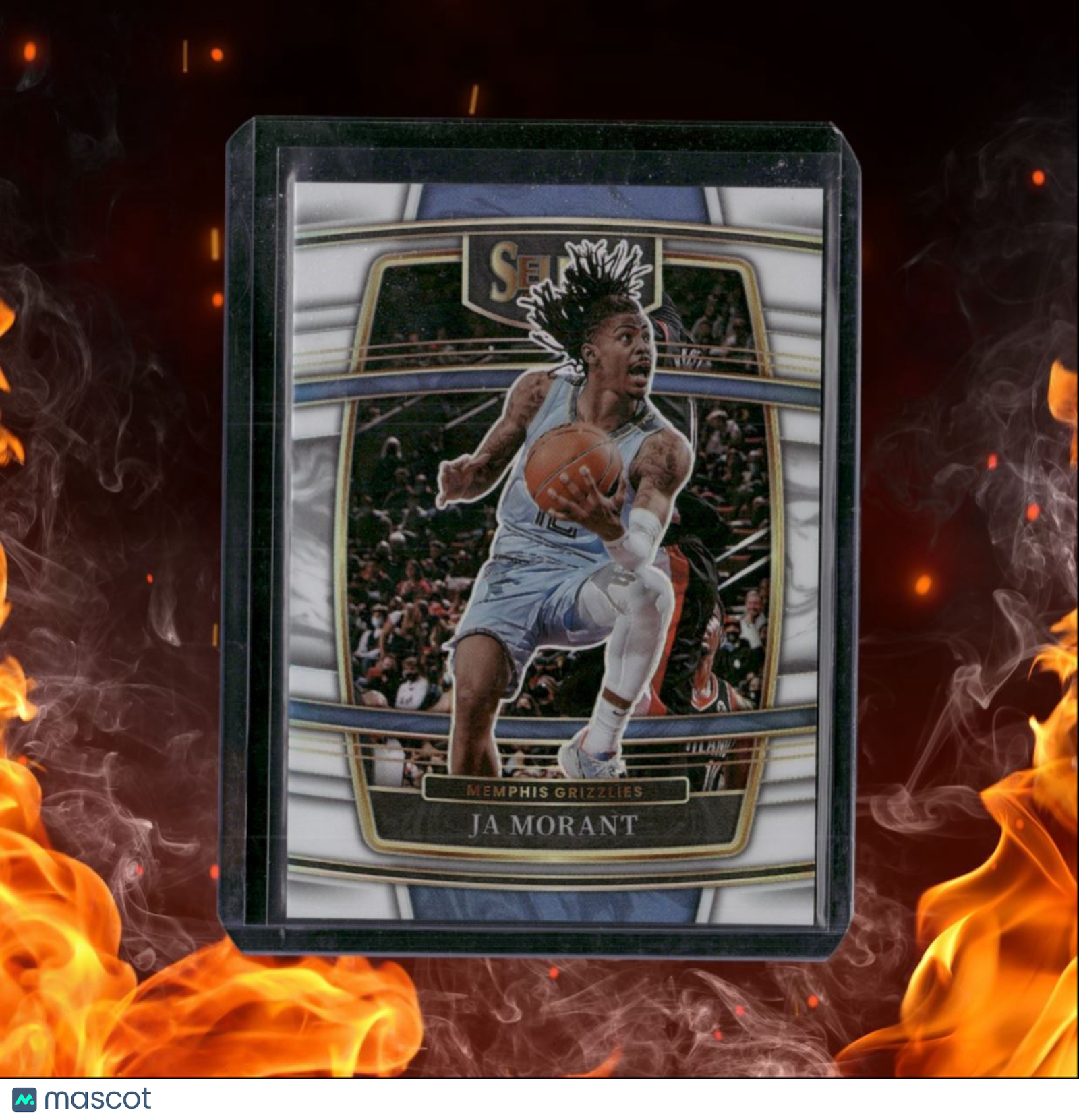 2021-22 Panini Select Ja Morant White Prizm 090/149 #75