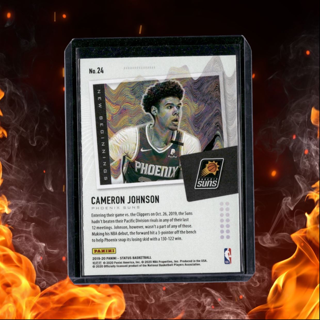 2019-20 Panini Status Cameron Johnson New Beginnings Rookie #24