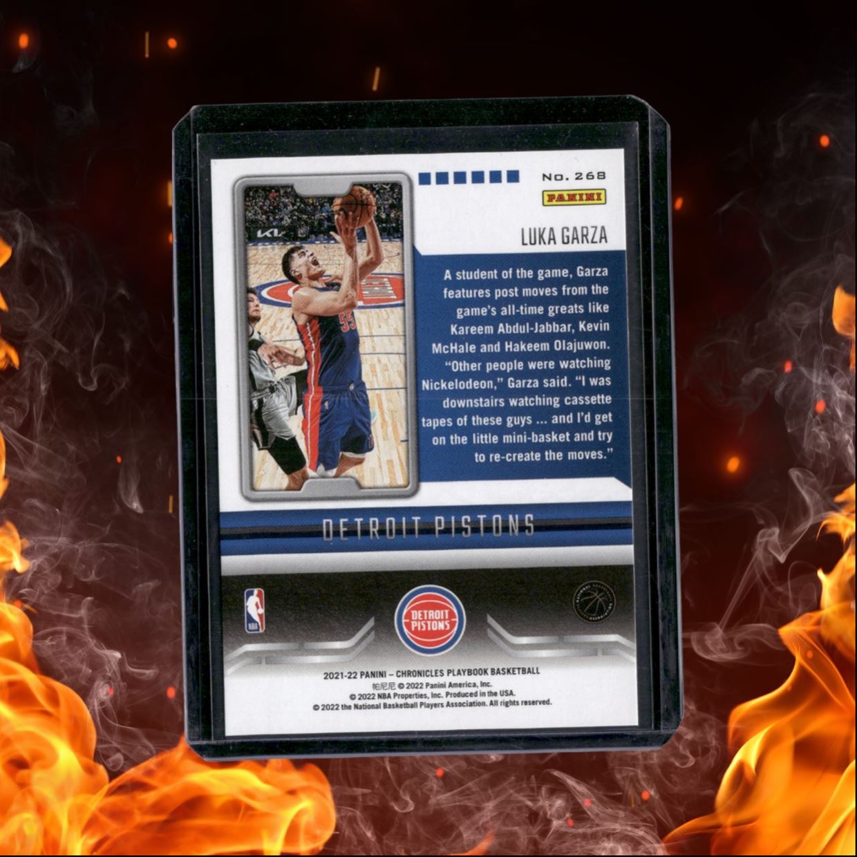 2021-22 Panini Chronicles Luka Garza Playbook Red 75th Rookie 044/149 #268