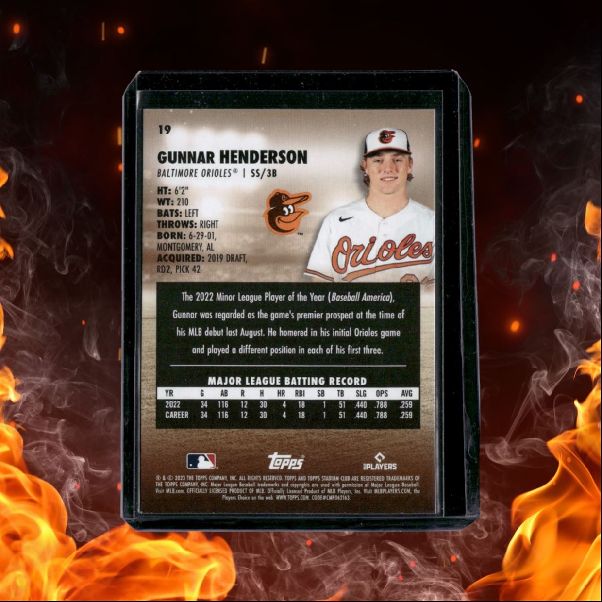2023 Topps Stadium Club Gunnar Henderson Rookie #19
