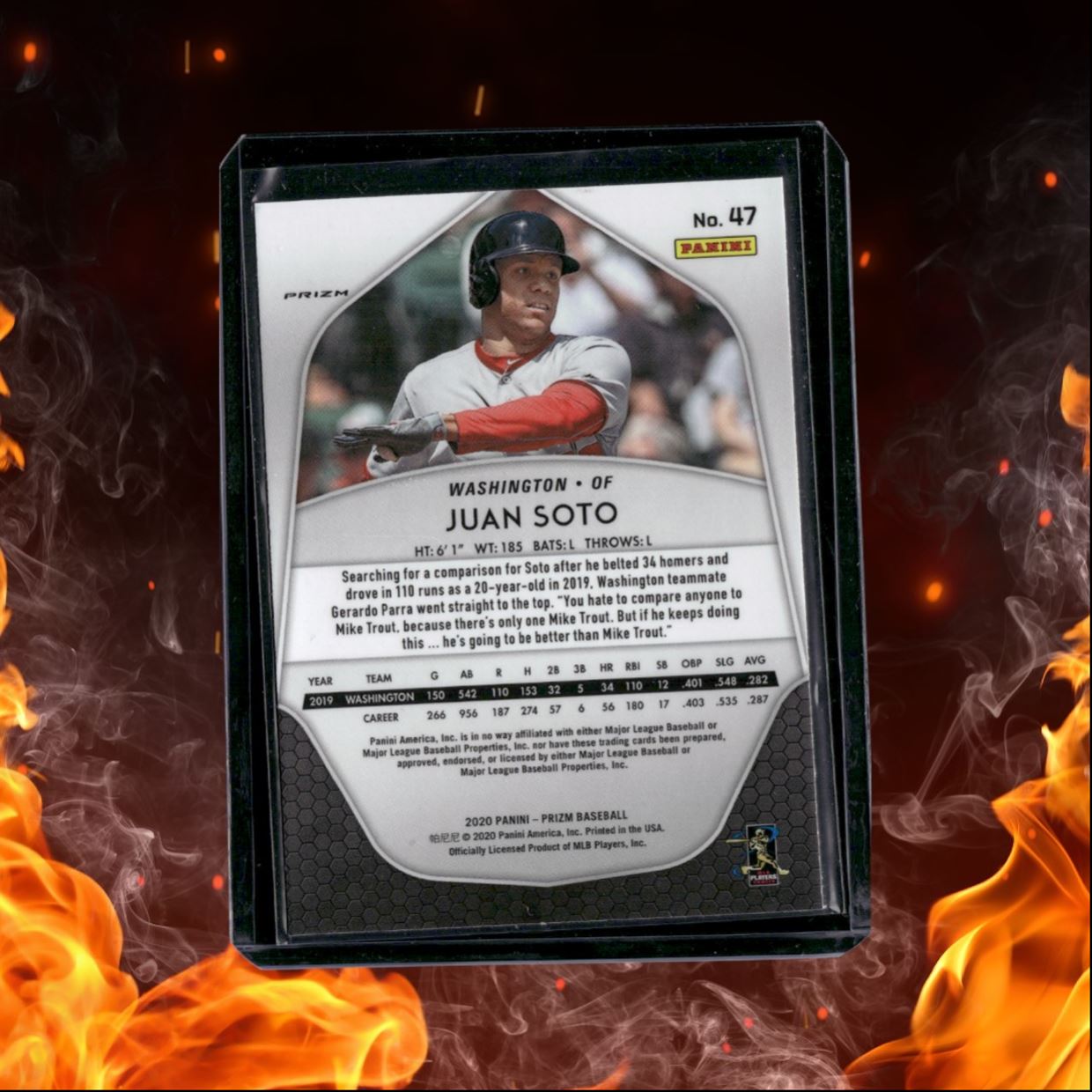 2020 Panini Prizm Juan Soto White Wave Prizm #47