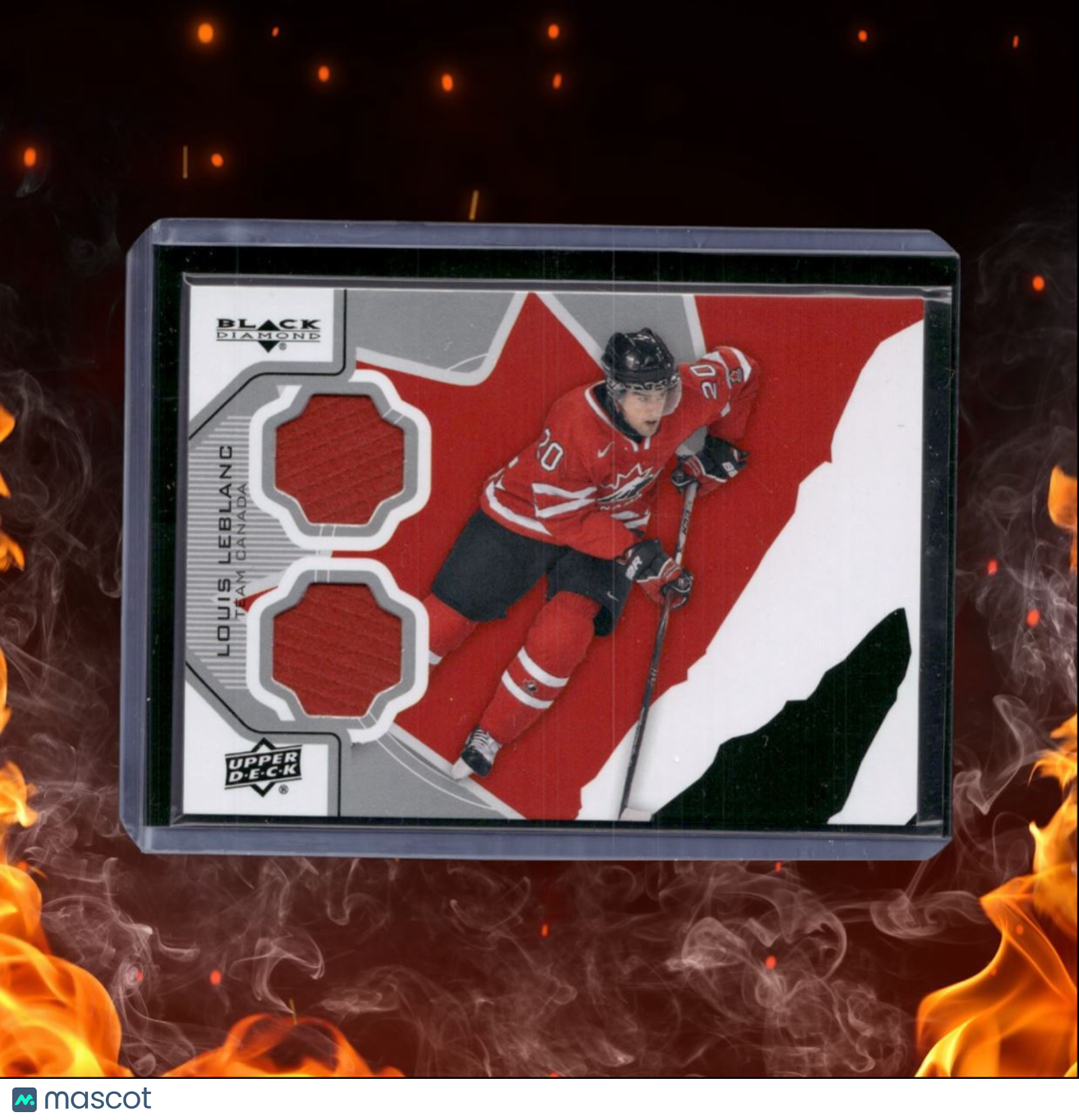 2012-13 Upper Deck Black Diamond Louis Leblanc Double Diamond Jerseys Canada