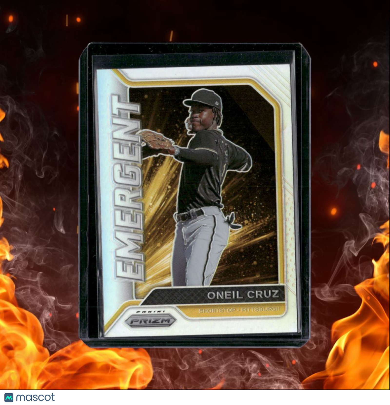 2021 Panini Prizm Baseball Oneil Cruz Emergent Silver Prizm Rookie #EM9