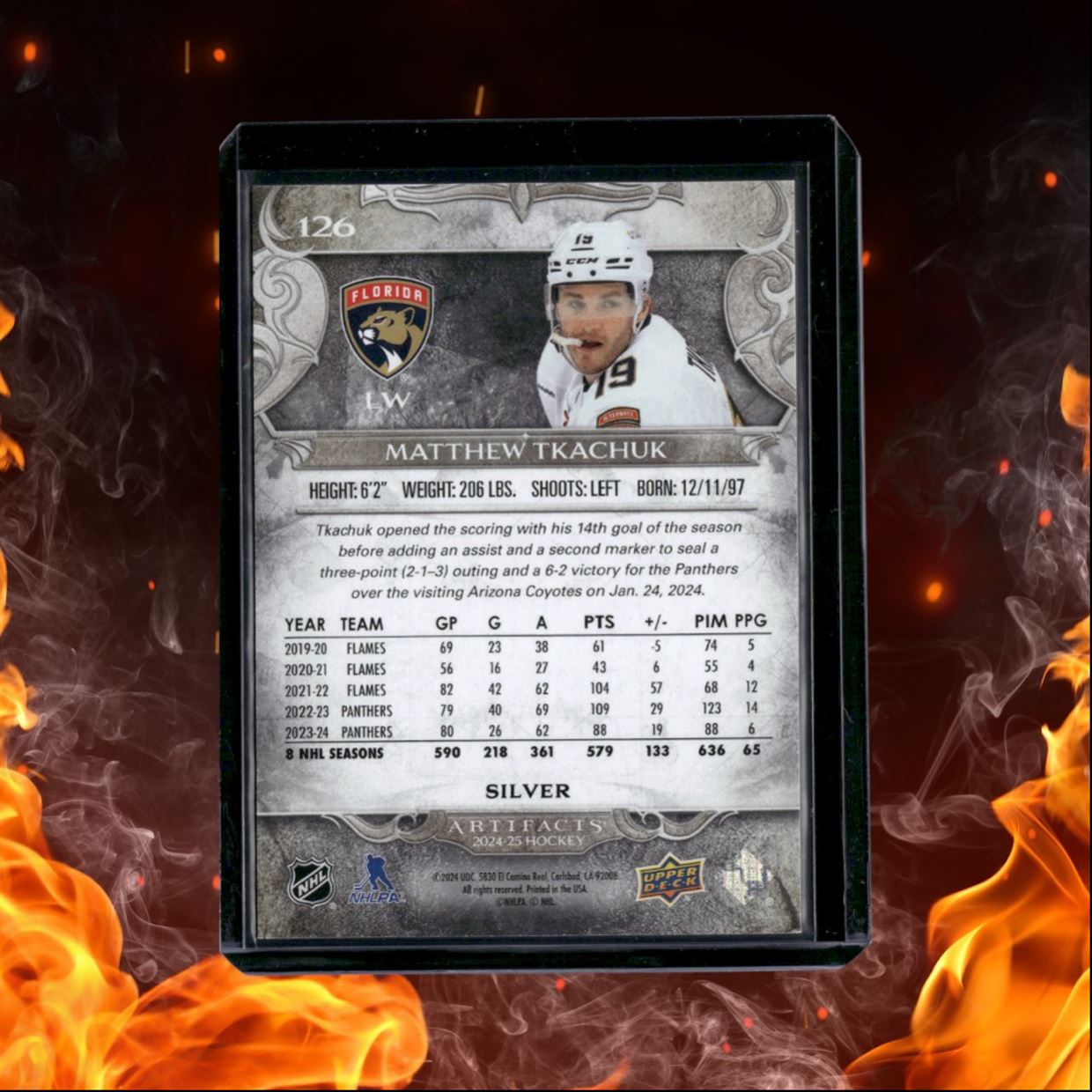 2024-25 Upper Deck Artifacts Matthew Tkachuk 292/699 #126