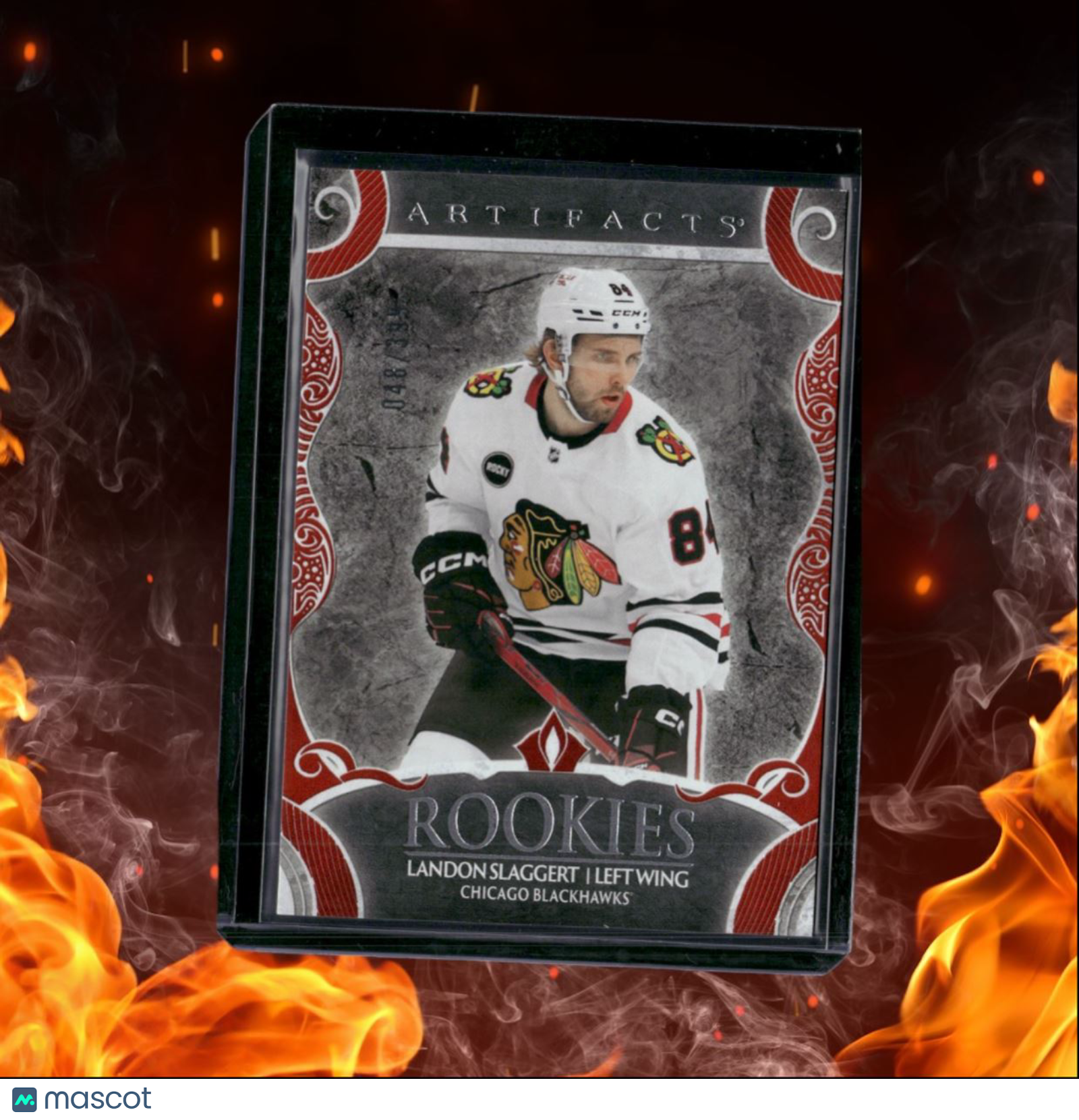 2024-25 Upper Deck Artifacts Landon Slaggert Ruby Rookie 048/399 #187