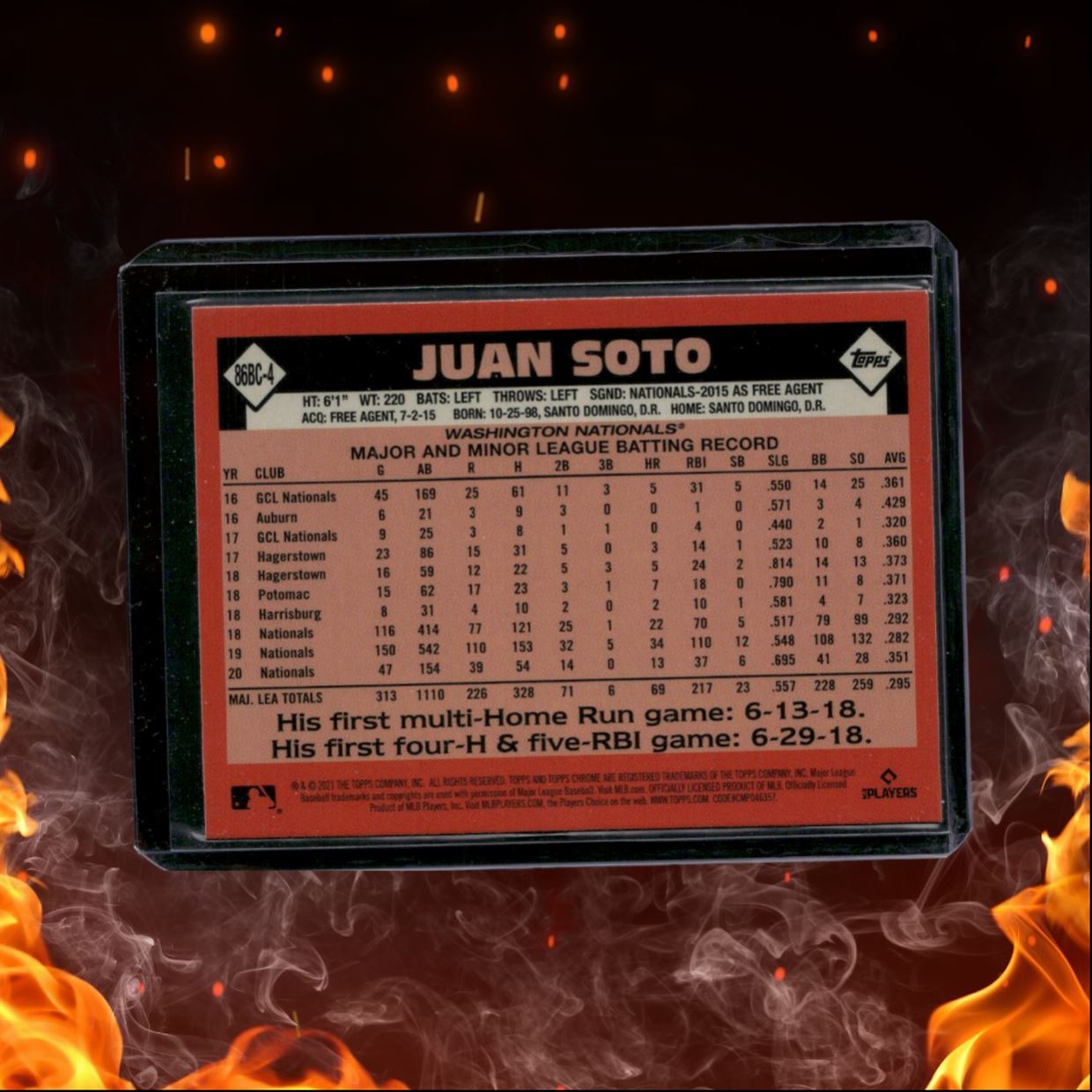 2021 Topps Chrome Juan Soto Retro Design Refractor #86BC-4