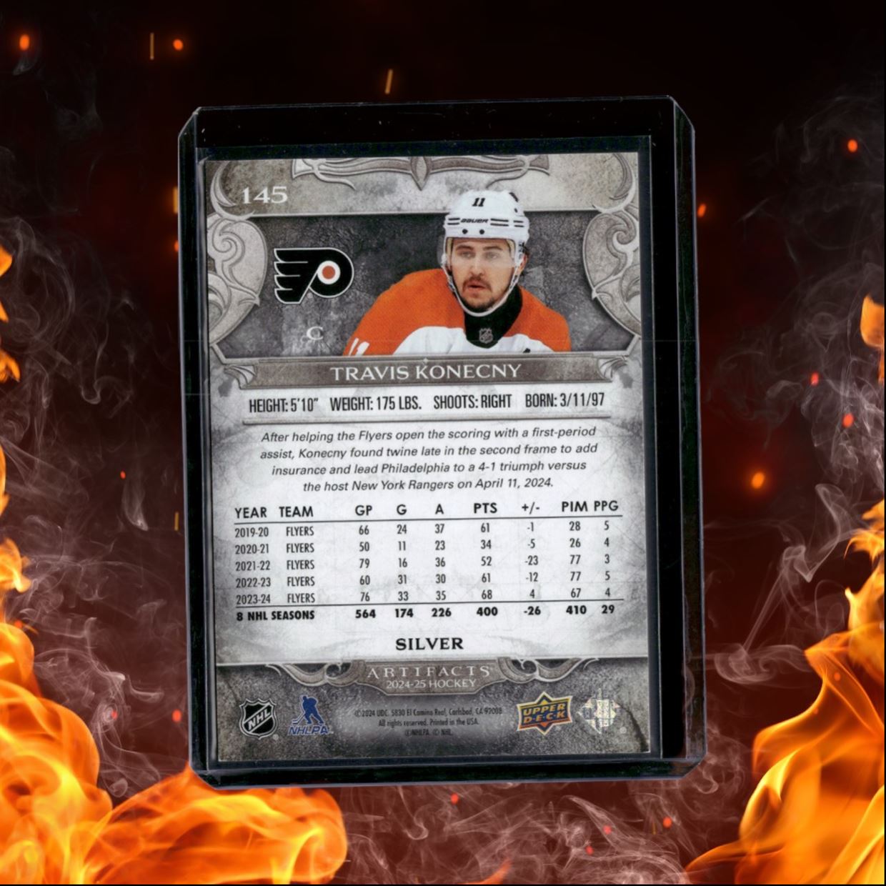 2024-25 Upper Deck Artifacts Travis Konecny 211/699 #145