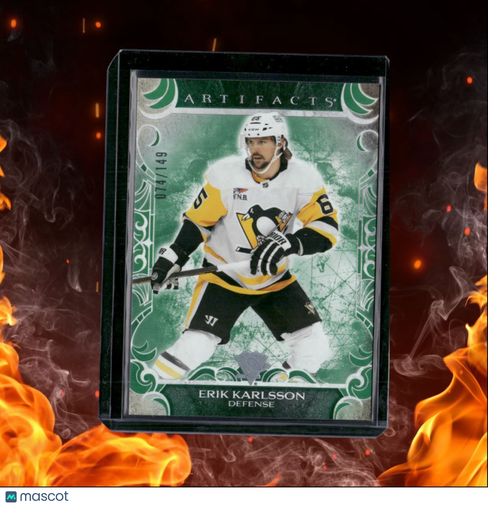 2024-25 Upper Deck Artifacts Erik Karlsson Emerald 074/149 #68