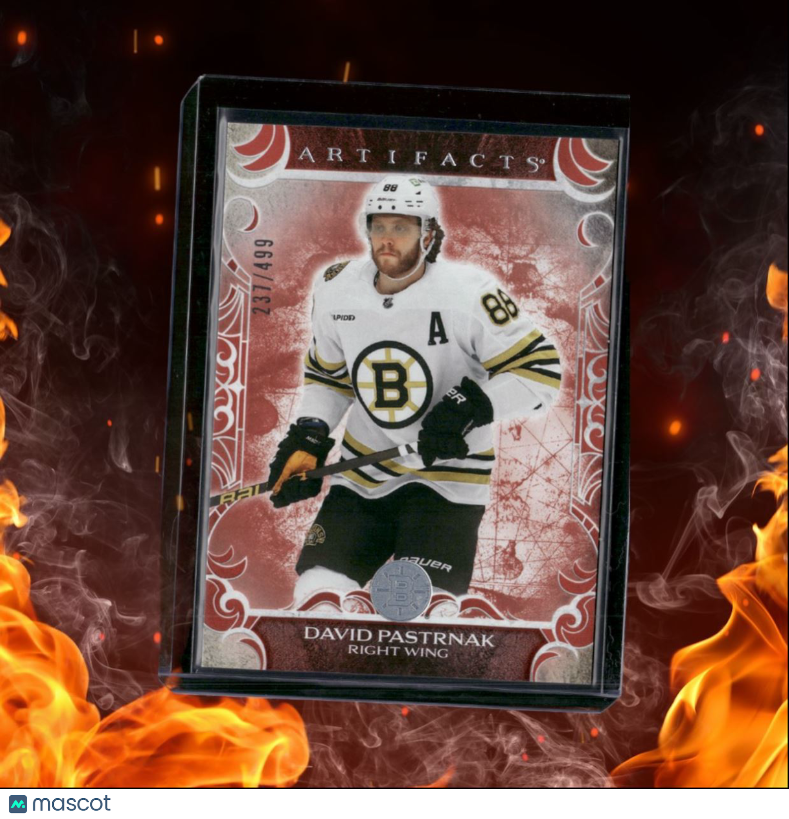2024-25 Upper Deck Artifacts David Pastrnak Ruby 237/499 #81