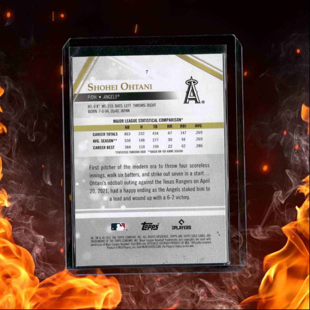 2021 Topps Gold Label Shohei Ohtani Class 2 Black #7