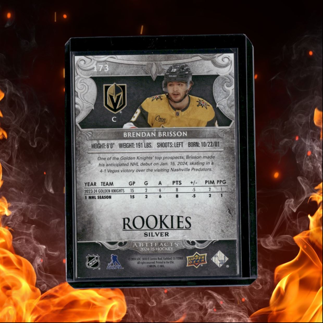 2024-25 Upper Deck Artifacts Brendan Brisson Rookie 615/999 #173