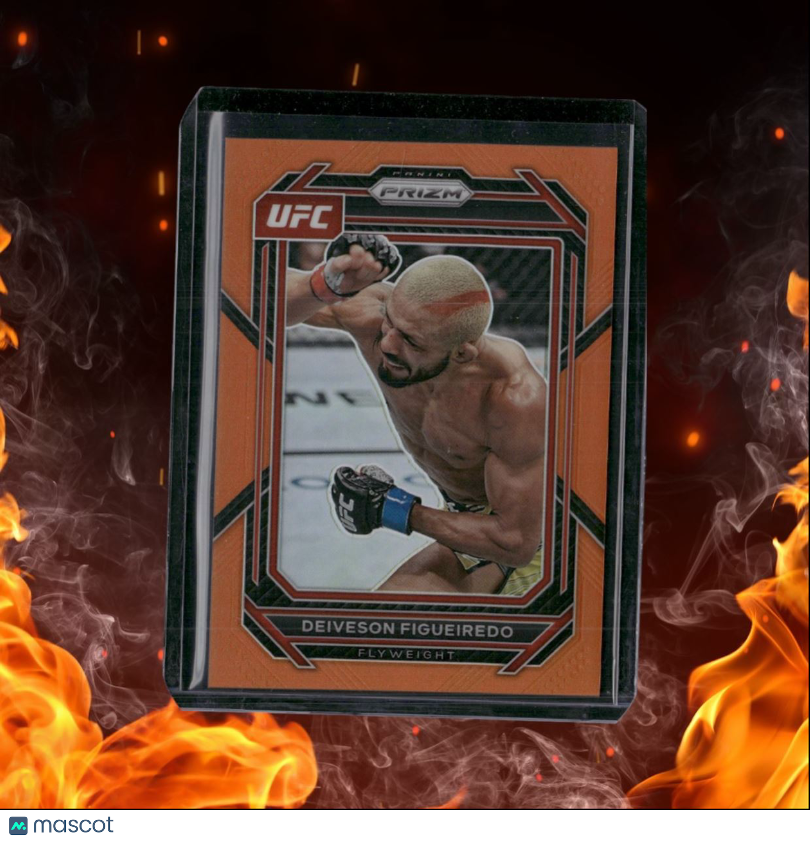 2023 Panini Prizm UFC Deiveson Figueriedo Orange Prizm 29/99 #165