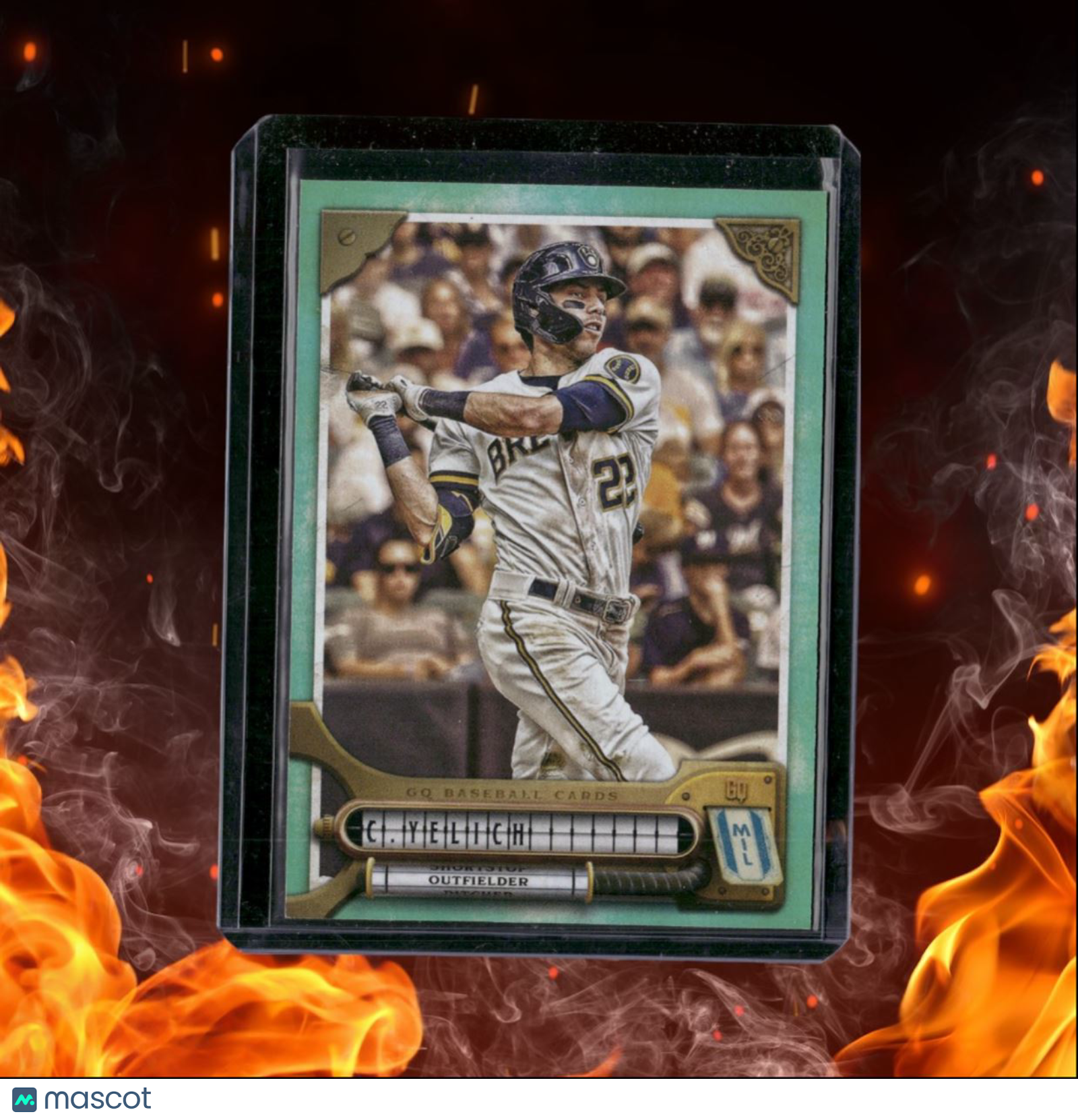 2022 Topps Gypsy Queen Christian Yelich Turquoise 077/199 #153