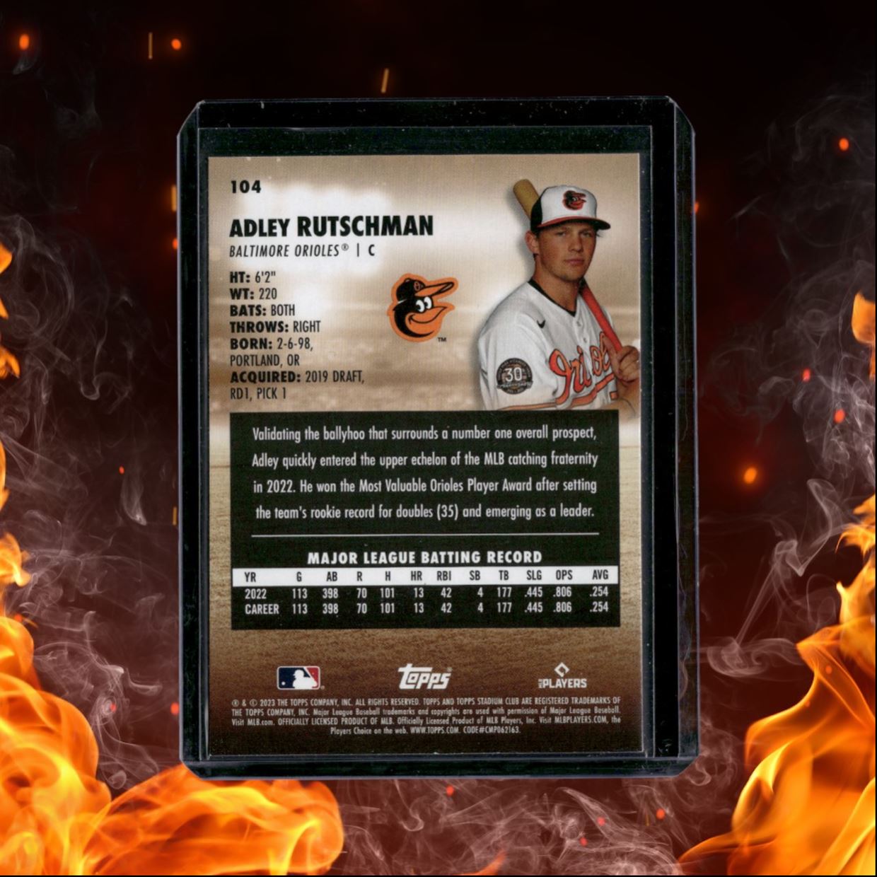 2023 Topps Stadium Club Adley Rutschman (A) Rookie #104
