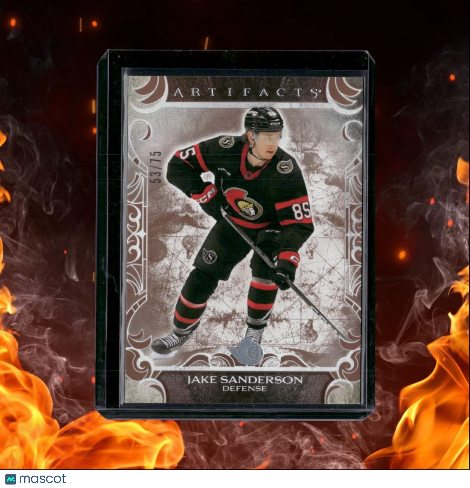2024-25 Upper Deck Artifacts Jake Sanderson Orange 53/75 #74