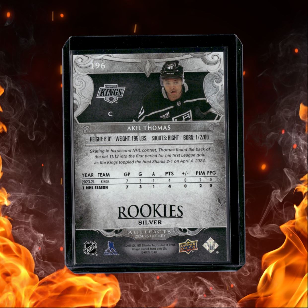 2024-25 Upper Deck Artifacts Akil Thomas Rookie 464/999 #196