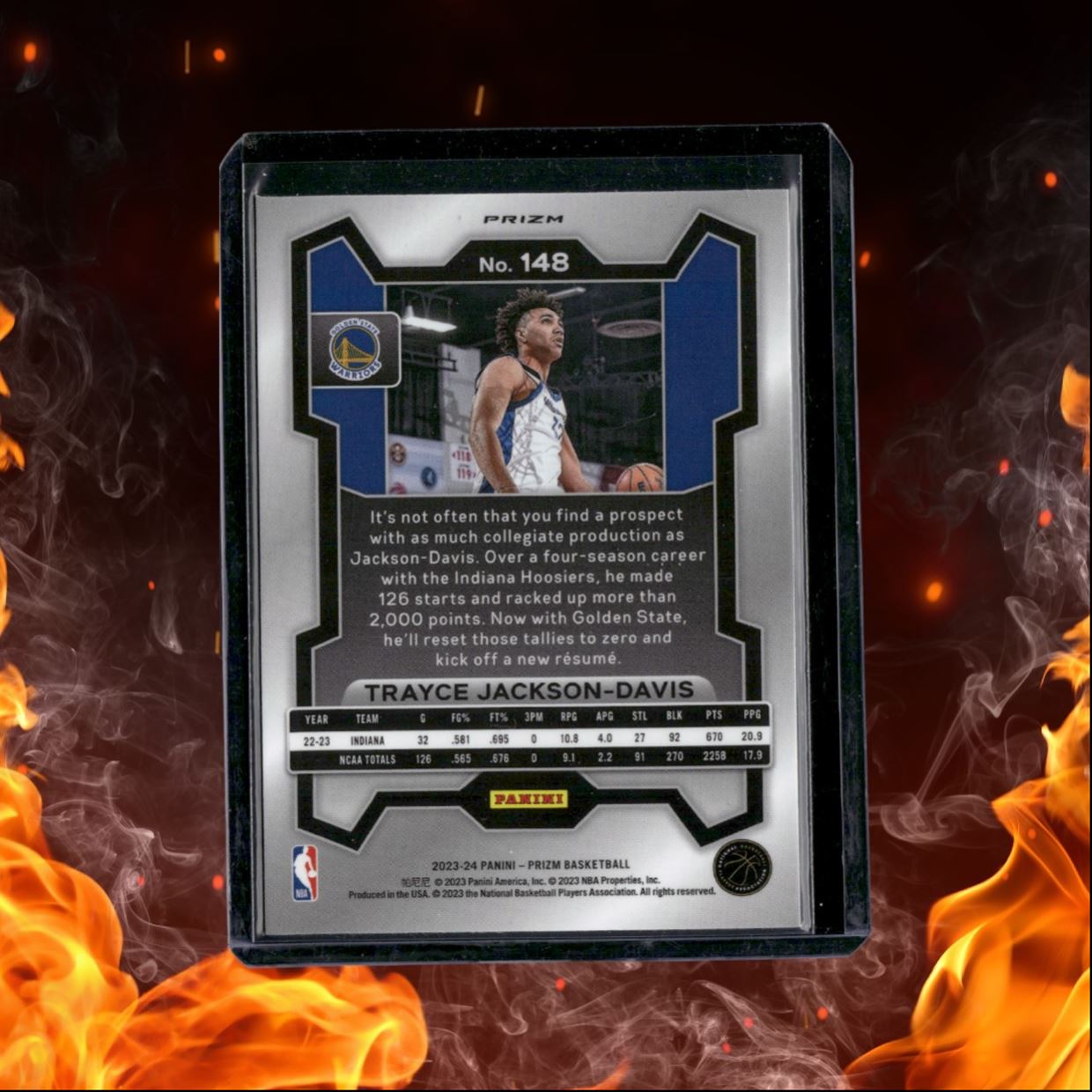 2023-24 Panini Prizm Trayce Jackson-Davis Silver Prizm Rookie #148