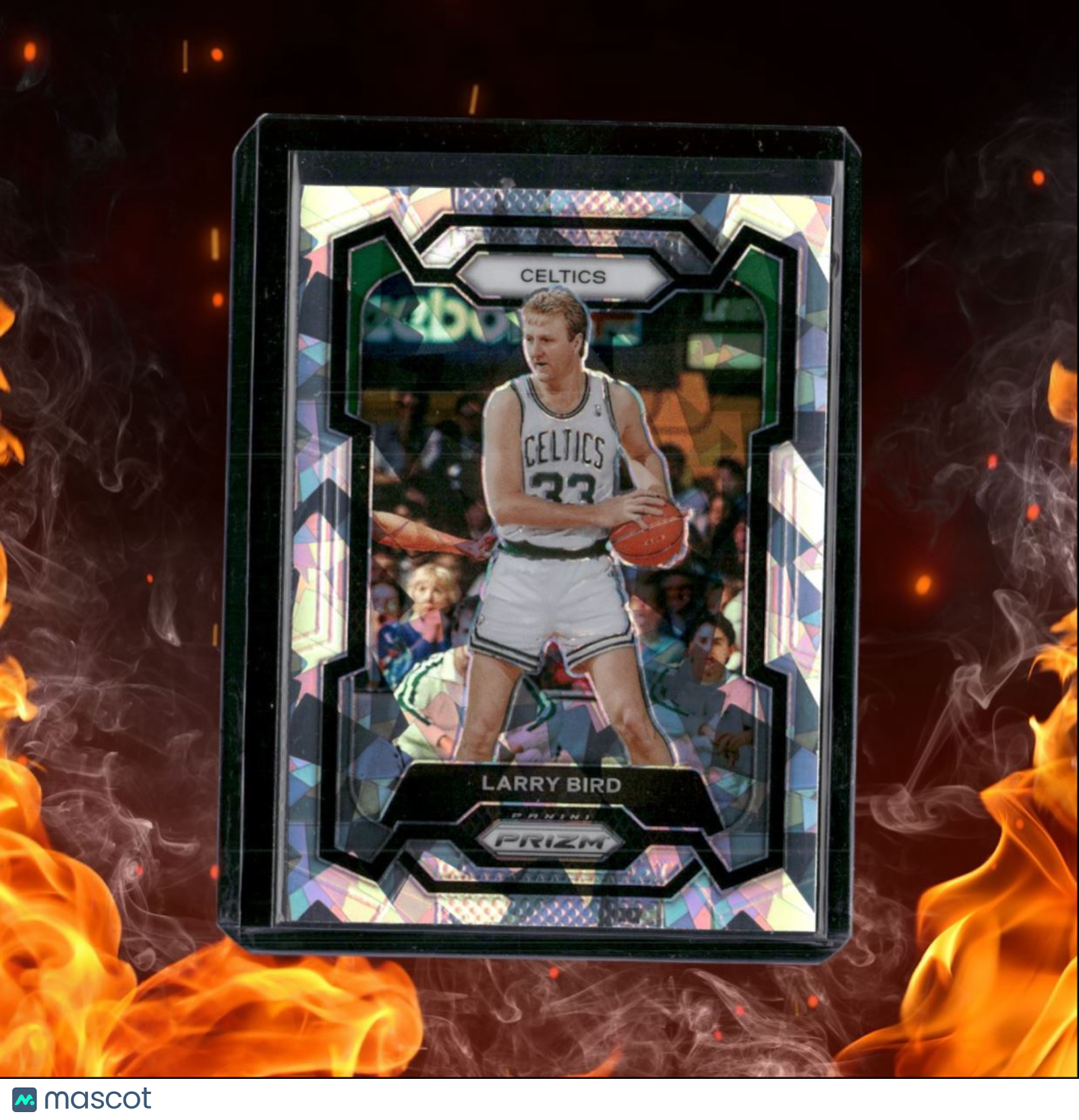 2023-24 Panini Prizm Larry Bird Cracked Ice Prizm #189