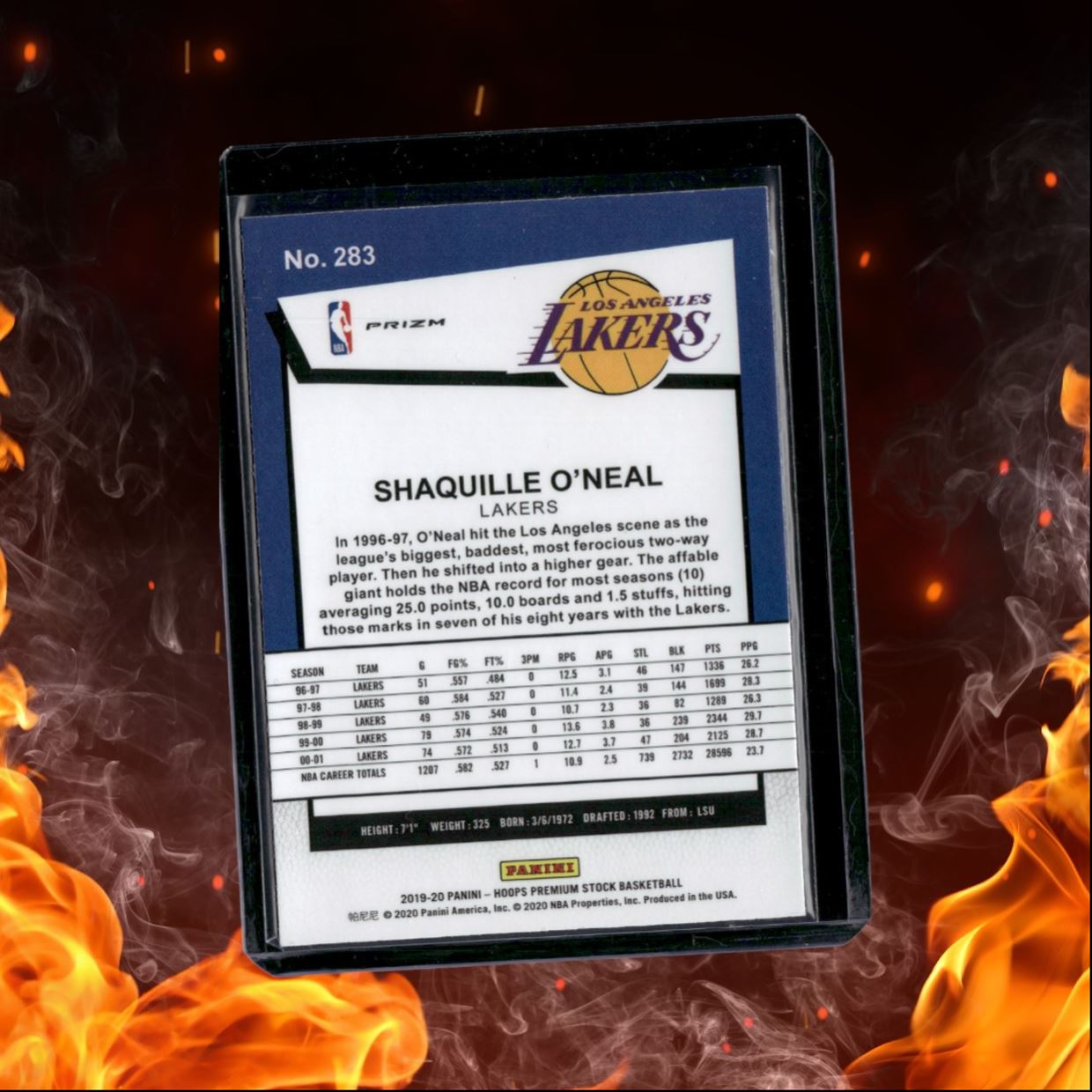 2019-20 Panini Hoops Premium Stock Shaquille O'Neal Shock (A) #283